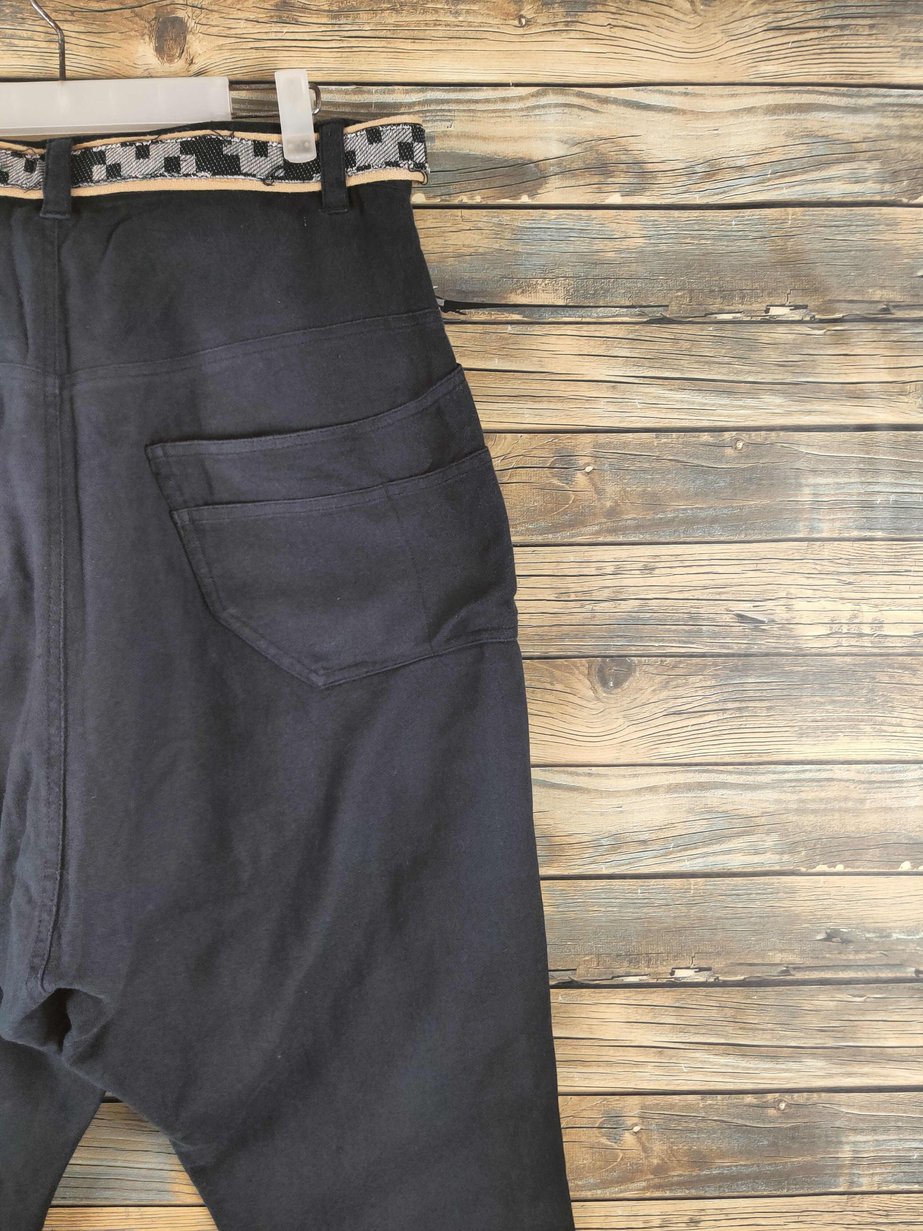 Japanese Brand DL Amina Black Multipocket Baggy Pants #46-339 Size US 32 / EU 48 - 10 Thumbnail
