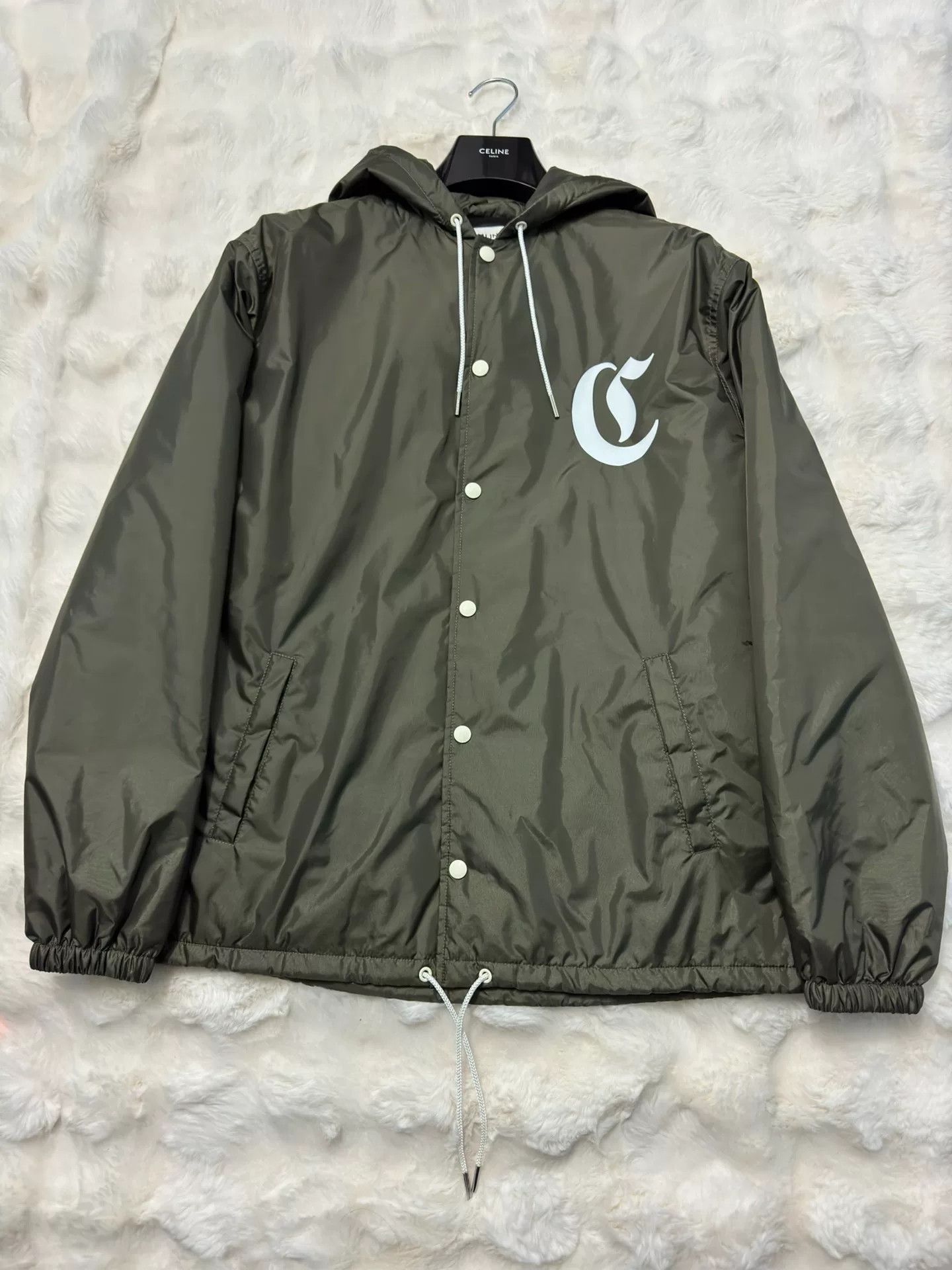 Celine Celine Gothic Logo Baseball Jacket Size US M / EU 48-50 / 2 - 1 Thumbnail