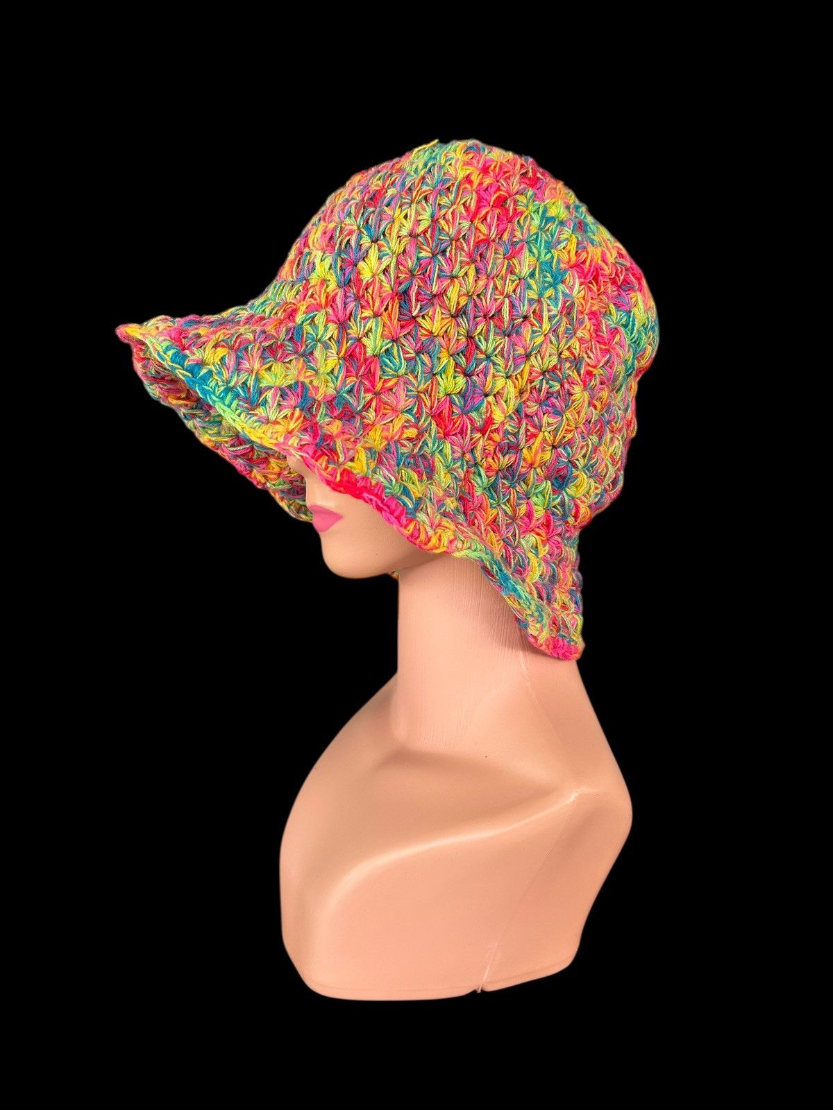 Japanese Brand × Kapital × Vintage Amina Crochet Knitted Bucket Hats Size ONE SIZE - 3 Thumbnail