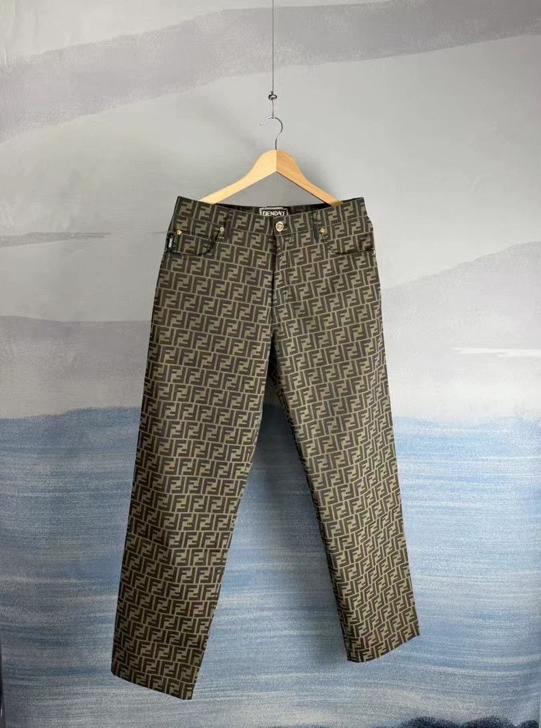 Versace Versace Brown full-printed cargo trousers Size US 30 / EU 46 - 1 Thumbnail