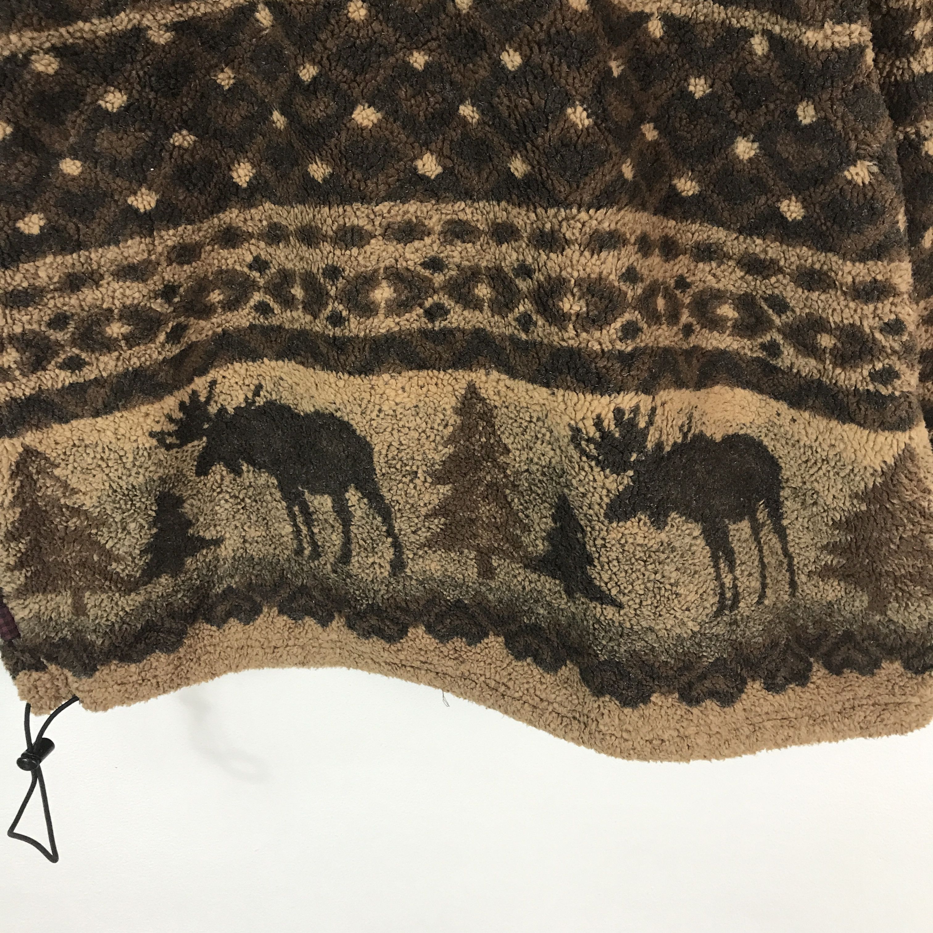 Woolrich Woolen Mills Vtg Woolrich Fleece Navajo Half Zipper sweater jacket Size XL / US 12-14 / IT 48-50 - 5 Thumbnail