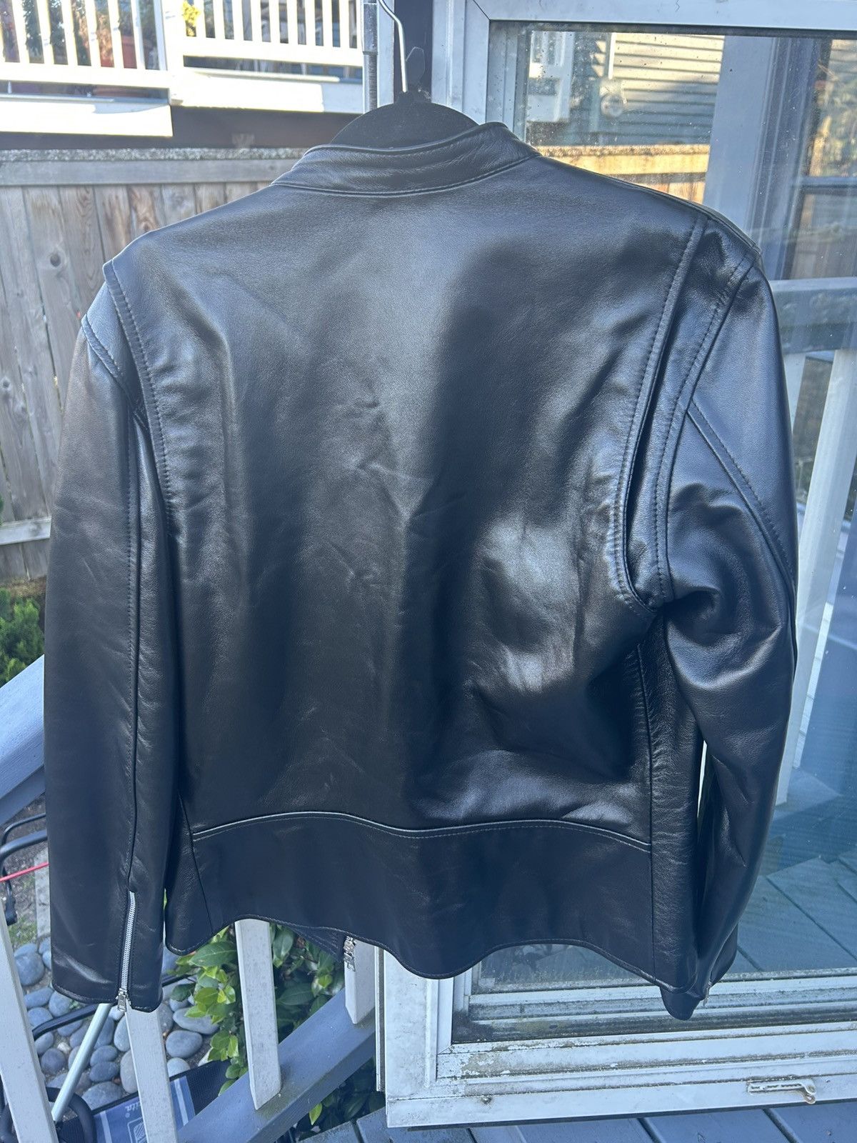 Soul Revolver Cafe Racer Black Leather Jacket Size US M / EU 48-50 / 2 - 2 Thumbnail