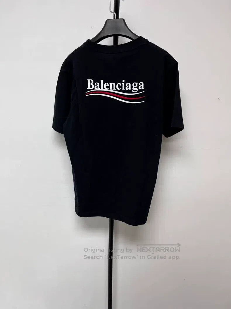 Balenciaga Balenciaga Embroidered Loose Short Sleeve T-Shirt Size US M / EU 48-50 / 2 - 2 Thumbnail