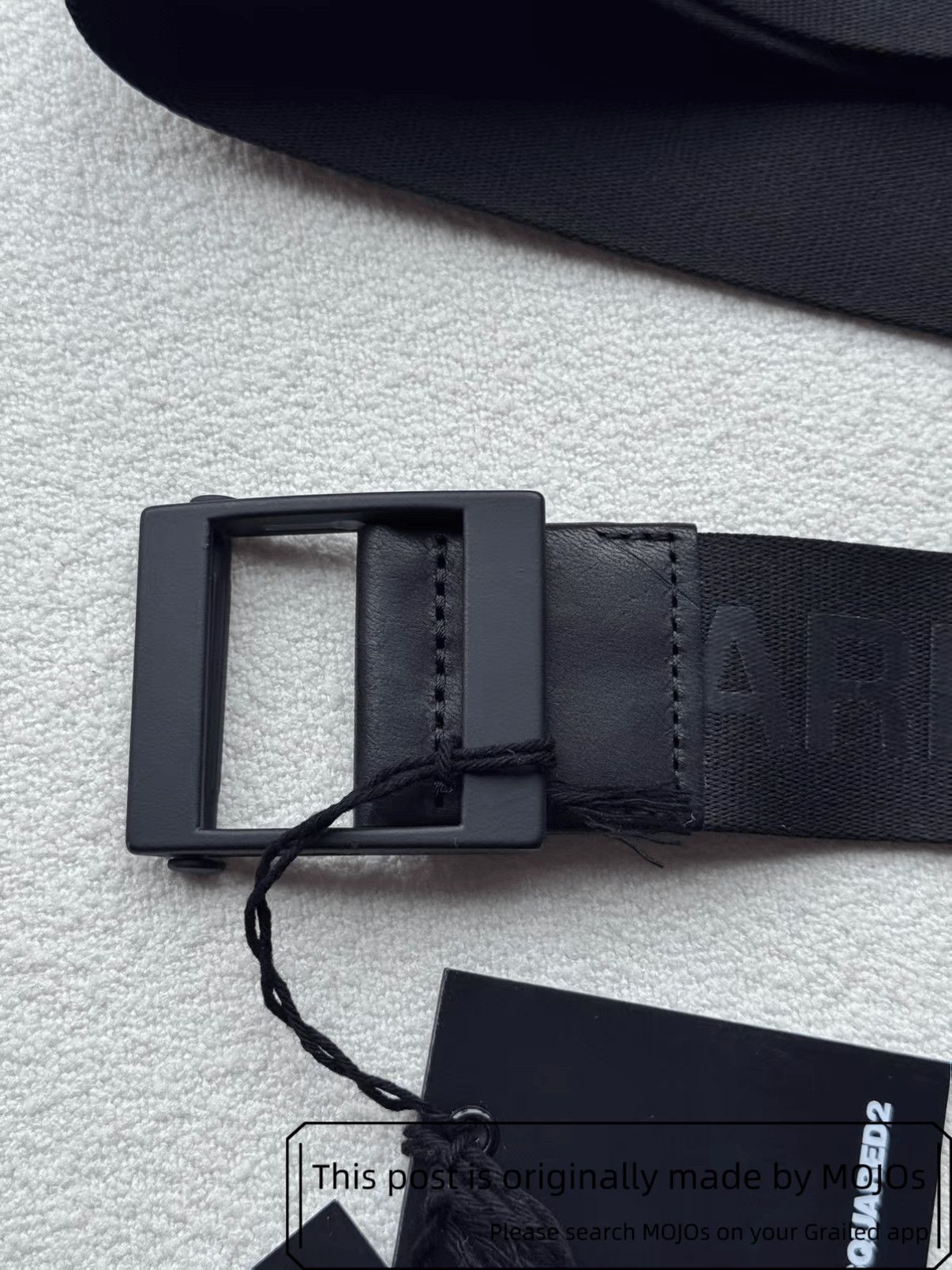 Dsquared2 Dsquared2 Black Logo Belt mojos652 Size ONE SIZE - 2 Thumbnail