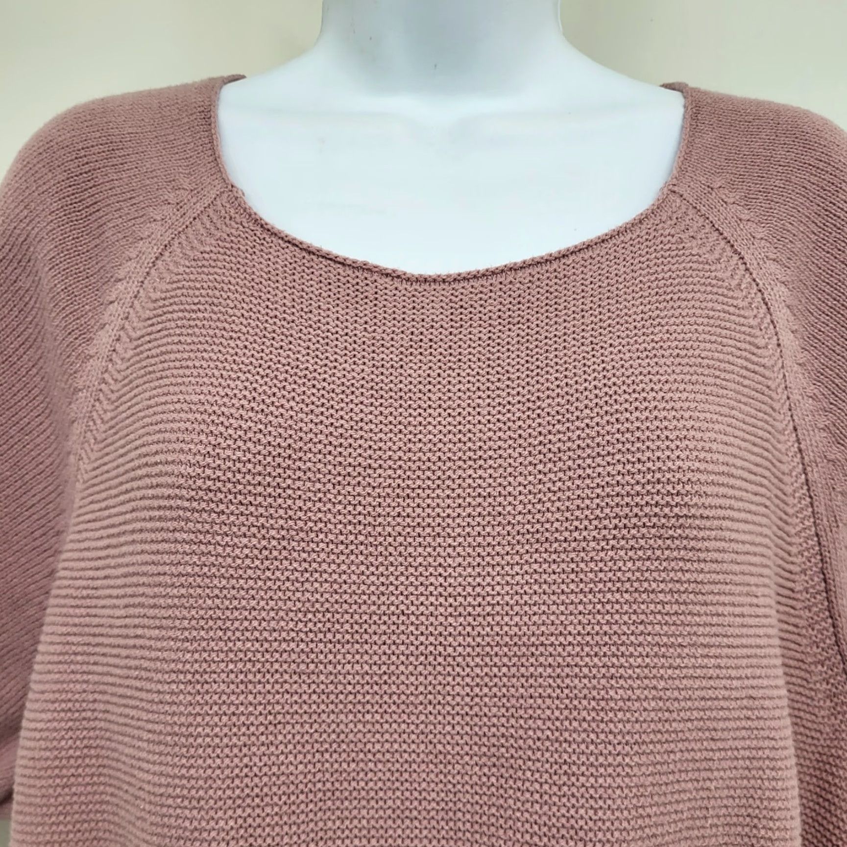 Vintage LC Lauren Conrad Sweater Womens 1X Short Sleeve Violet Heathered Knit Pullover Casual Fall Winter Spring Beach Bohemian City Classic Size XL / US 12-14 / IT 48-50 - 7 Thumbnail
