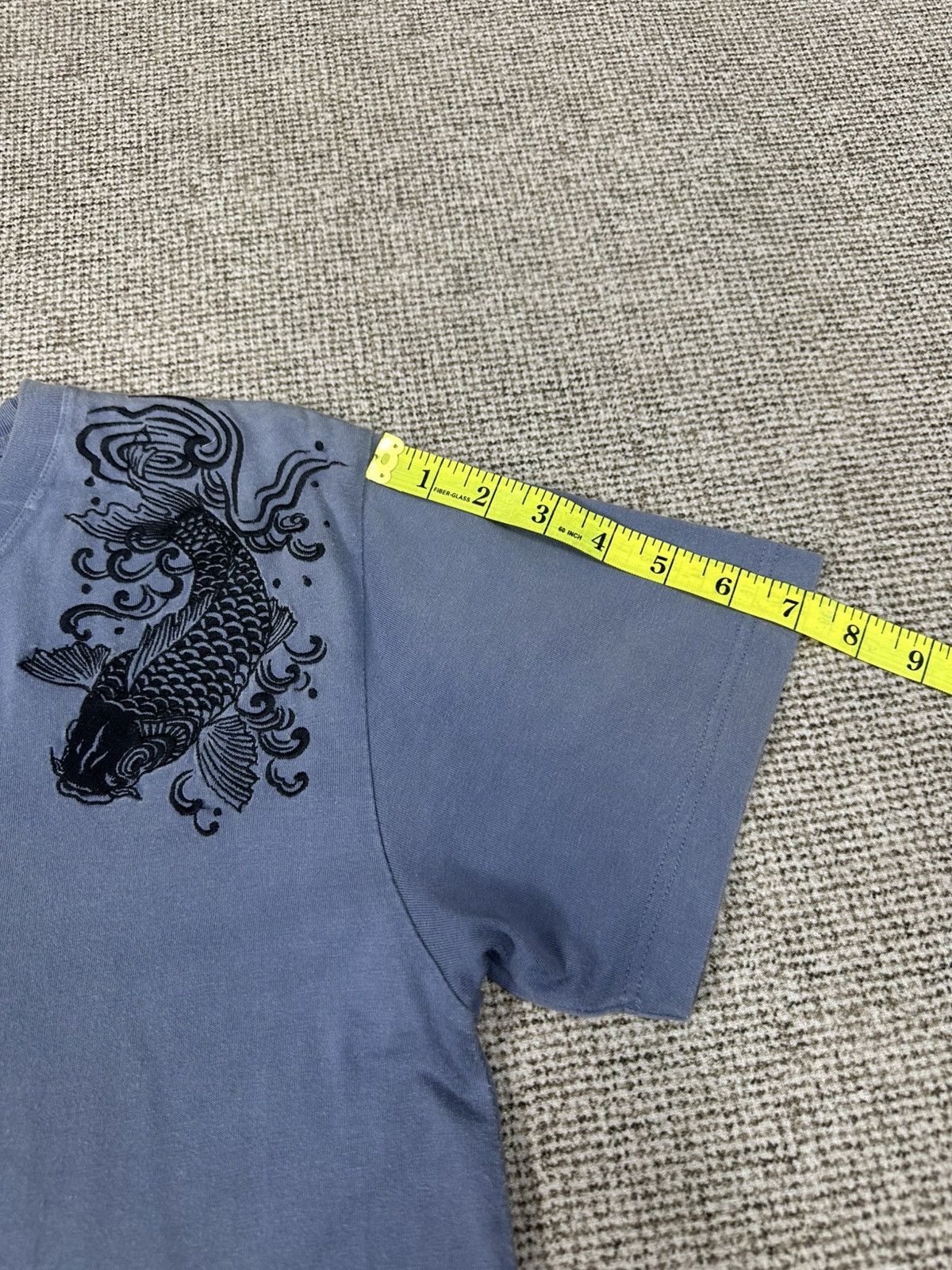 PPFM PPFM Japanese Sakura Koi Fish Embroidery Tshirt A1022 Size US M / EU 48-50 / 2 - 7 Thumbnail