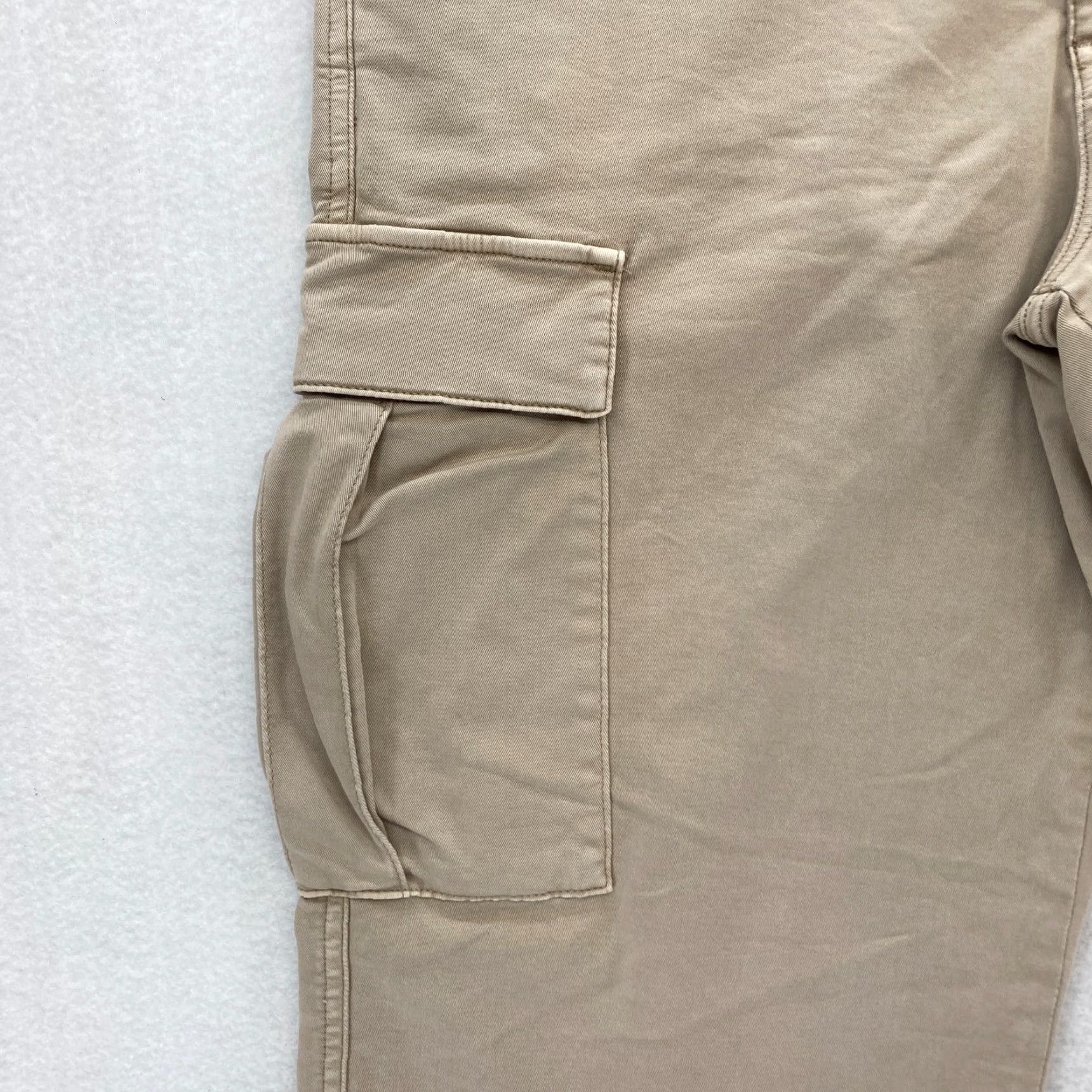 Madewell Madewell Cargo Pants Mens 34x32 Khaki Beige Stretch Fabric Straight Leg Mid Rise Size US 34 / EU 50 - 3 Thumbnail
