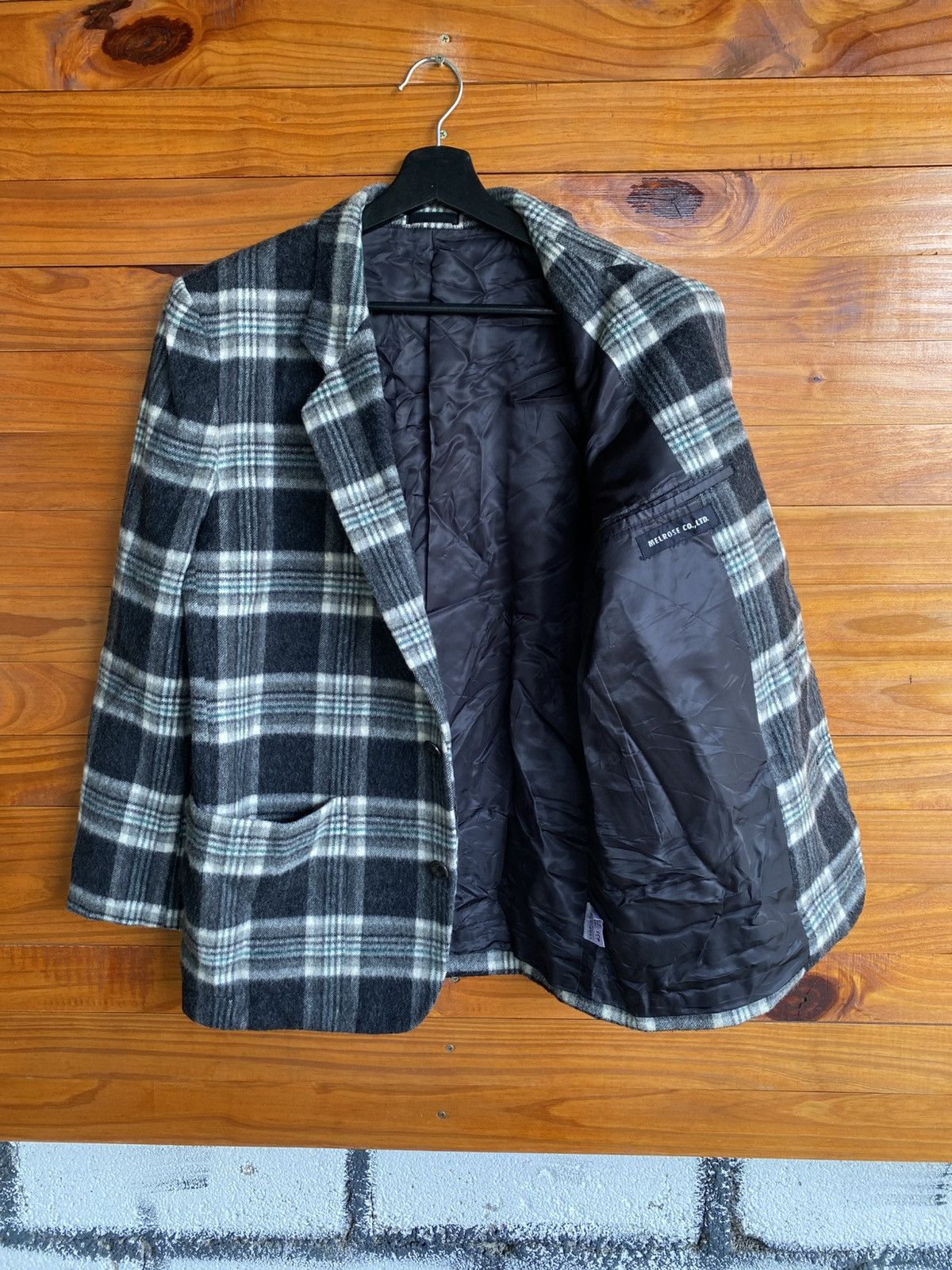 Melrose Vintage Melrose Co. Ltd Plaid Wool Blazer Jacket – Classic Size US M / EU 48-50 / 2 - 12 Thumbnail