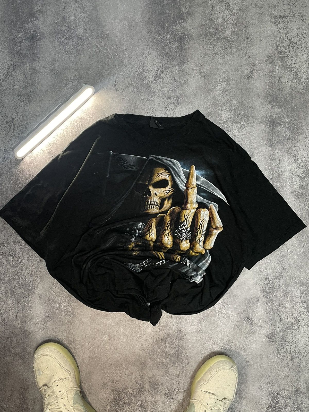 Other Vintage Spiral Wild T Shirt Tee Skull Big Logo Baggy 90s Size US XXL / EU 58 / 5 - 1 Thumbnail