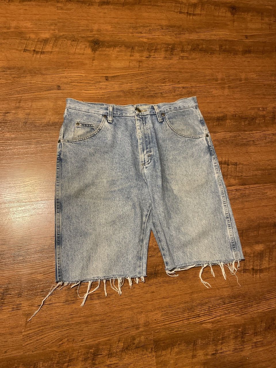 Wrangler Vintage Wrangler Light Wash Blue Jean Shorts Size US 34 / EU 50 - 2 Thumbnail