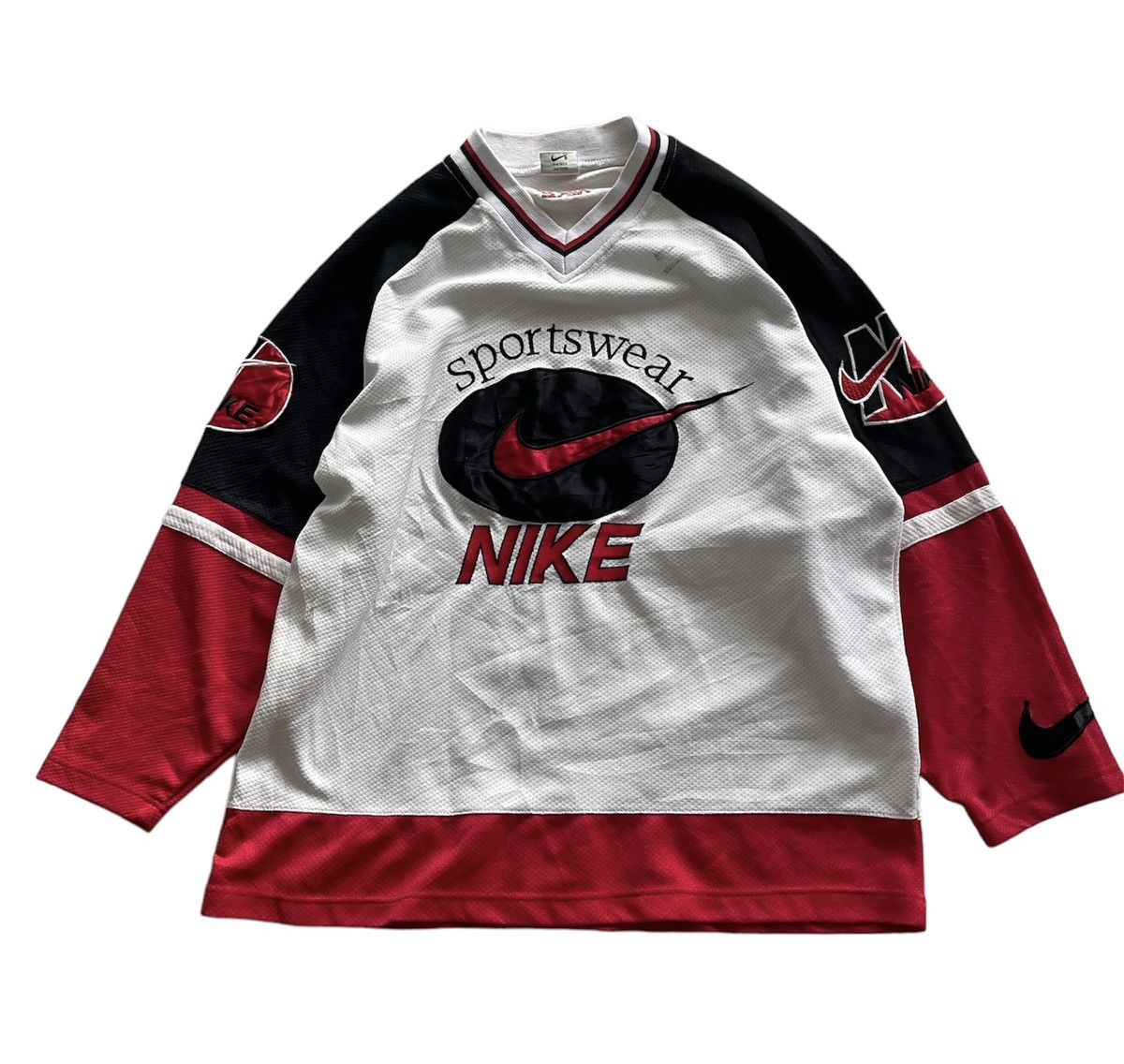 Nike Vintage Nike ice hockey Jersey 90s Size US L / EU 52-54 / 3 - 1 Thumbnail