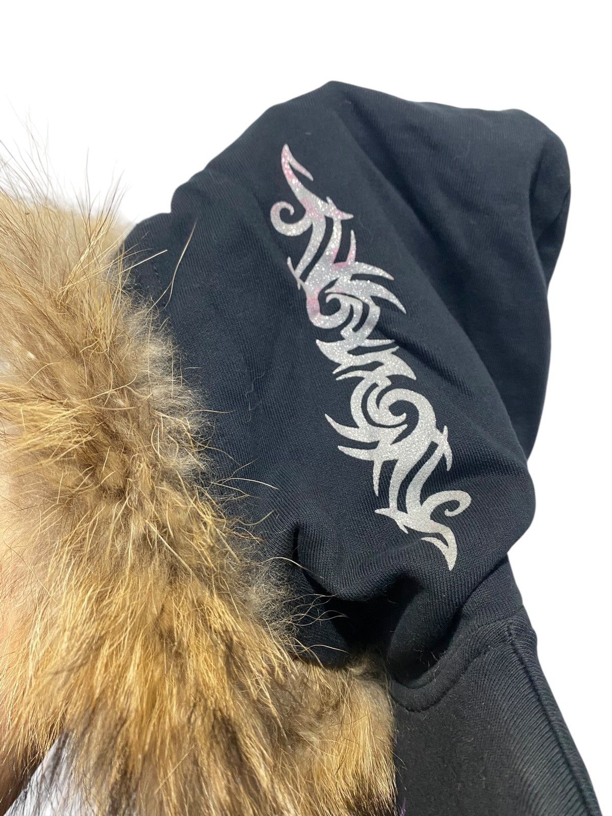 If Six Was Nine × Japanese Brand × Le Grande Bleu (L.G.B.) Vintage Spinash tribal tattoo fur hoodie Size US M / EU 48-50 / 2 - 6 Thumbnail