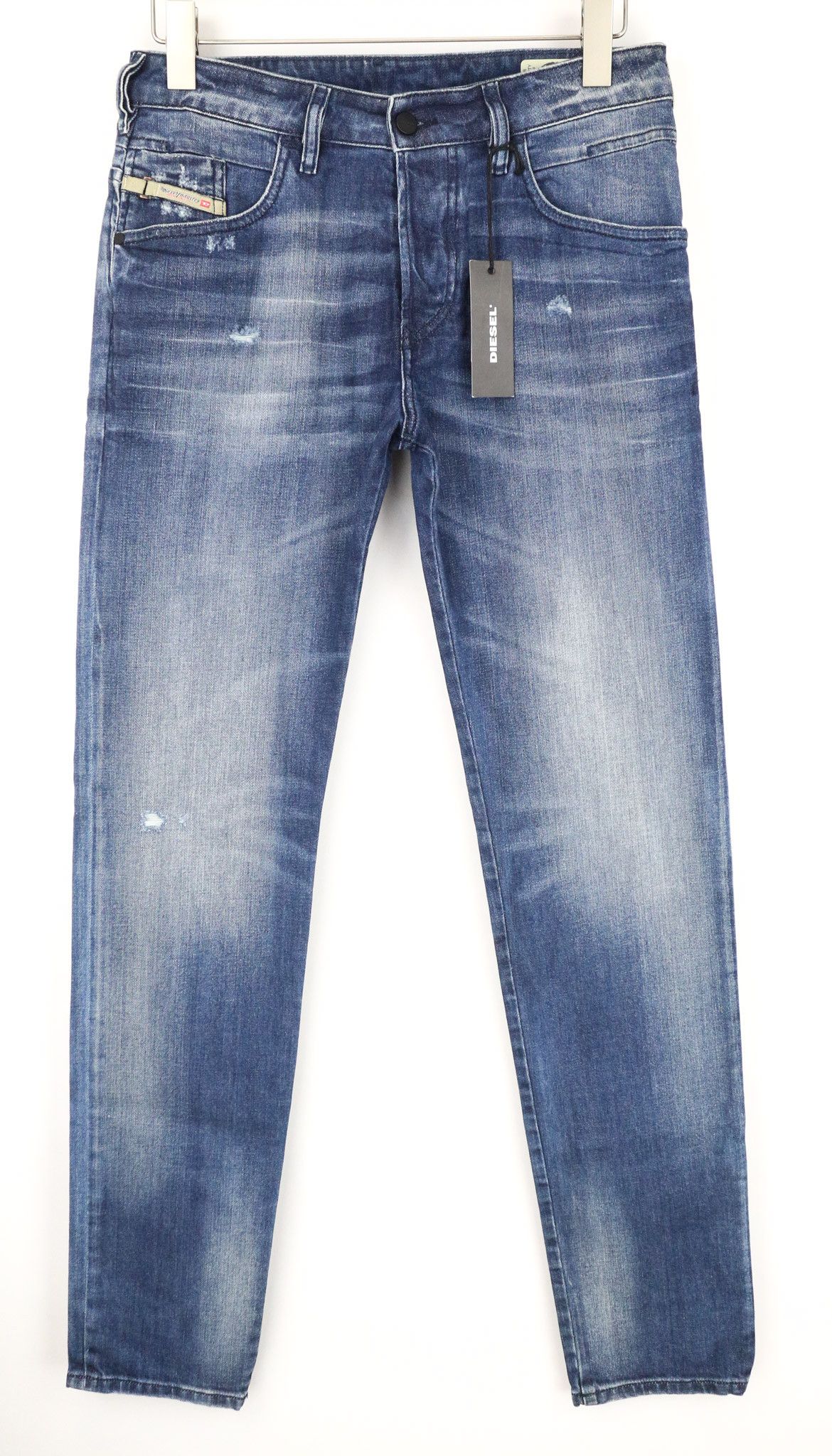 Diesel D-BAZER 084DD W29/L34 Distressed Stretch Jeans 74359 Size US 29 - 1 Thumbnail