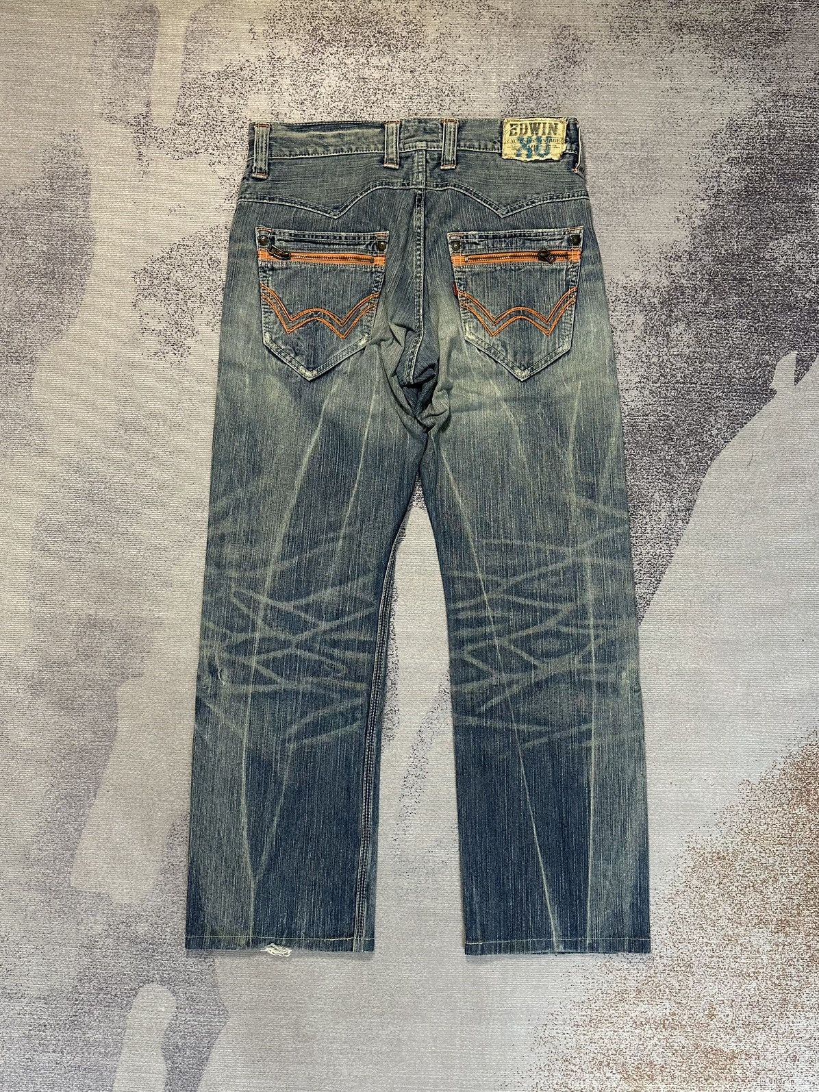 Undercover × Uniqlo Edwin 424XVS Flare Washed Denim Size US 32 / EU 48 - 2 Thumbnail