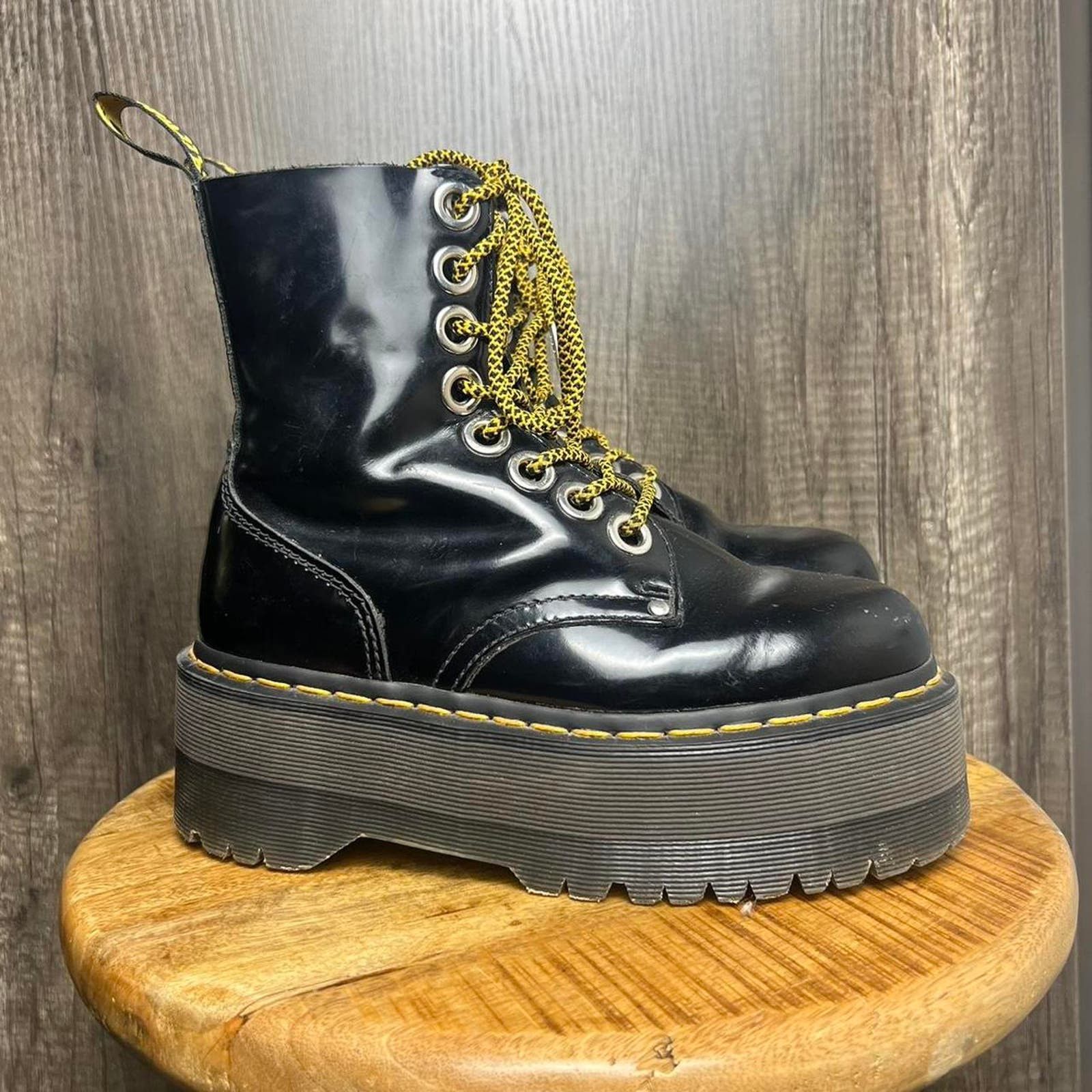 Dr. Martens Vintage doc marten chunky platform boots | Grailed