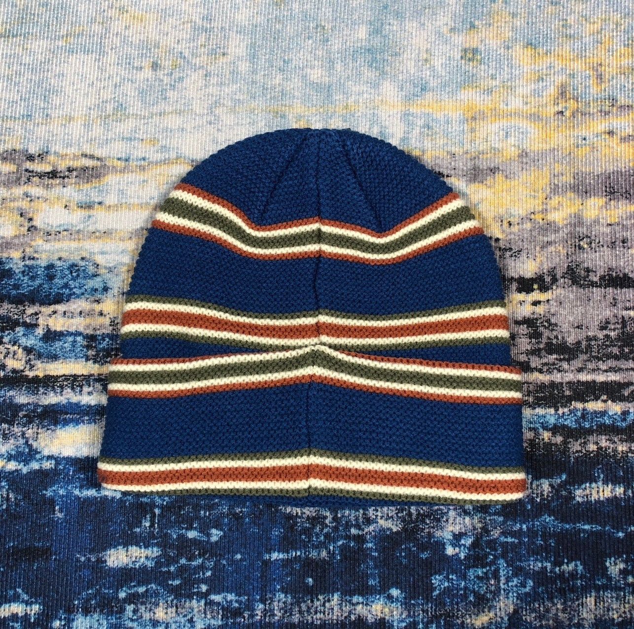 Stussy × Vintage Stussy Triple Stripe Cuff Beanie Size ONE SIZE - 2 Thumbnail