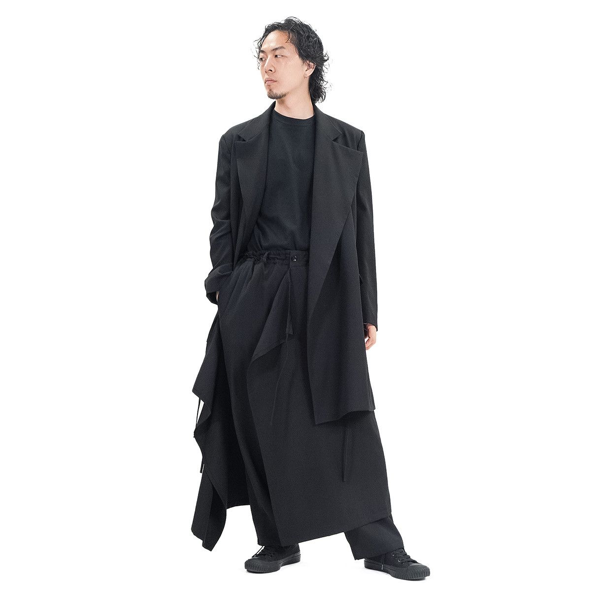 Yohji Yamamoto Yohji Yamamoto Ground Y - WOOL GABARDINE 3-WAY SKIRT PANTS Size US 32 / EU 48 - 16 Thumbnail