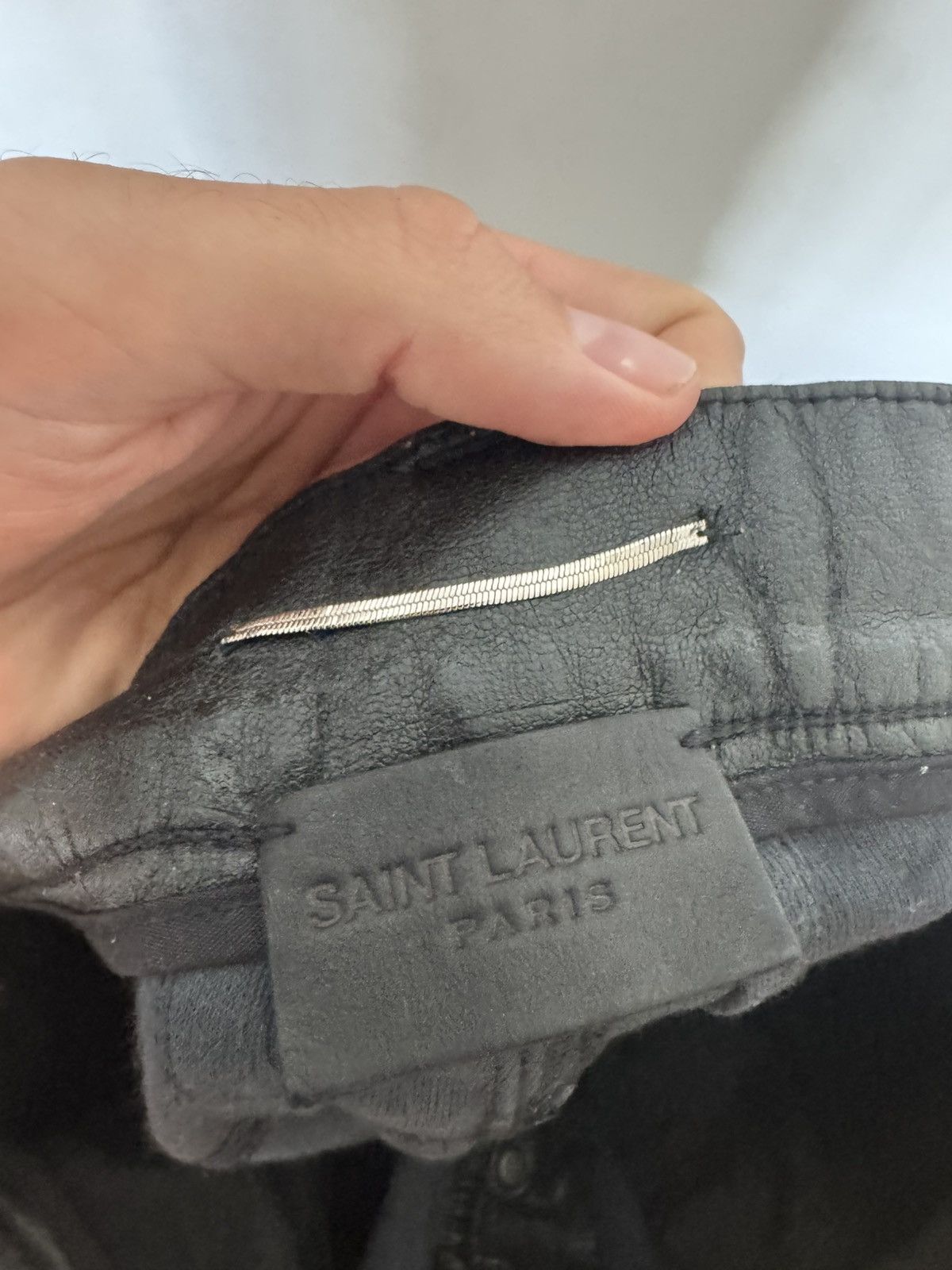 Saint Laurent Paris Hedi Faux Leather D01 Fw14 Size US 32 / EU 48 - 4 Thumbnail