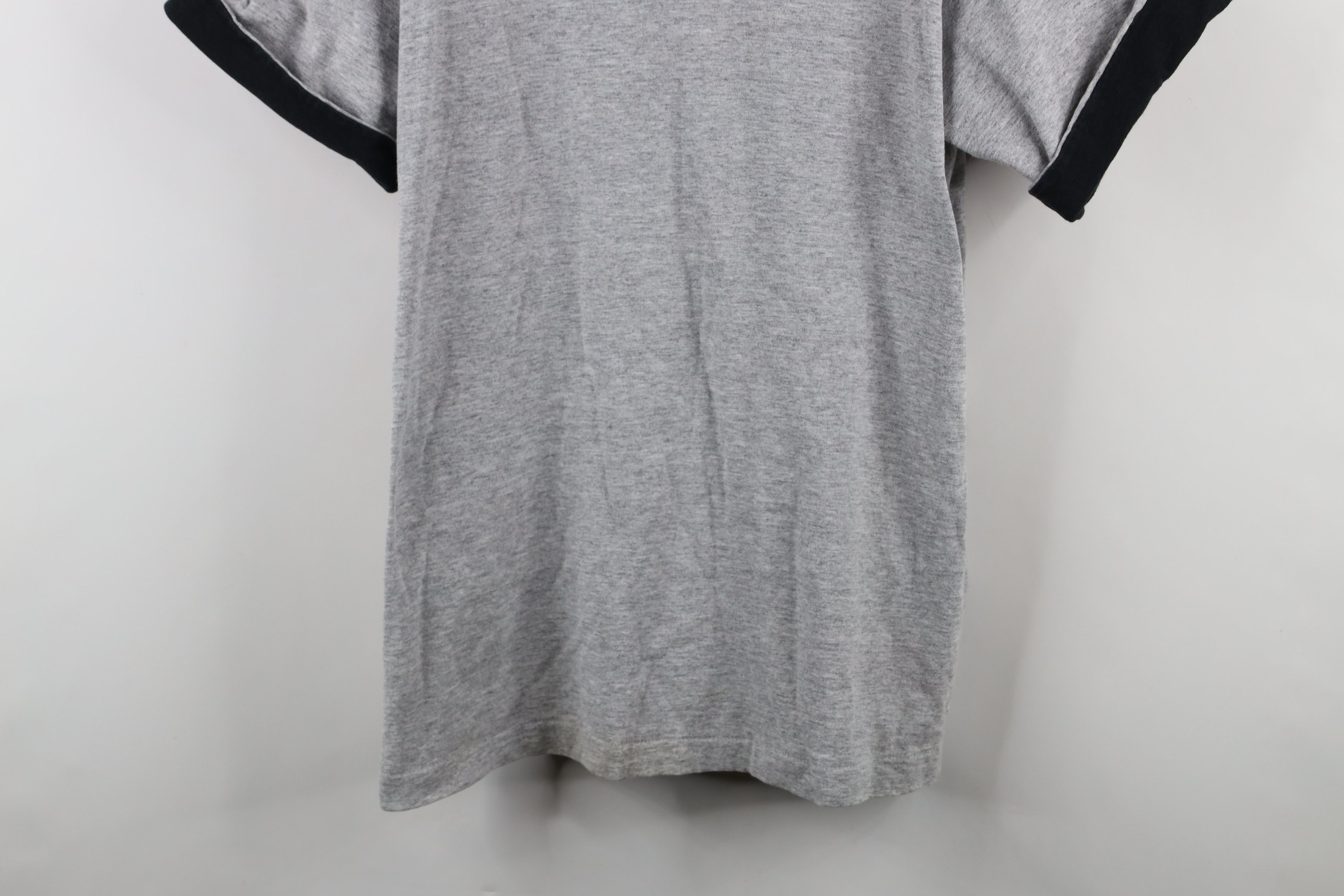 Vintage Vintage 90s Streetwear Heavyweight T-Shirt Heather Gray Size US XL / EU 56 / 4 - 3 Thumbnail