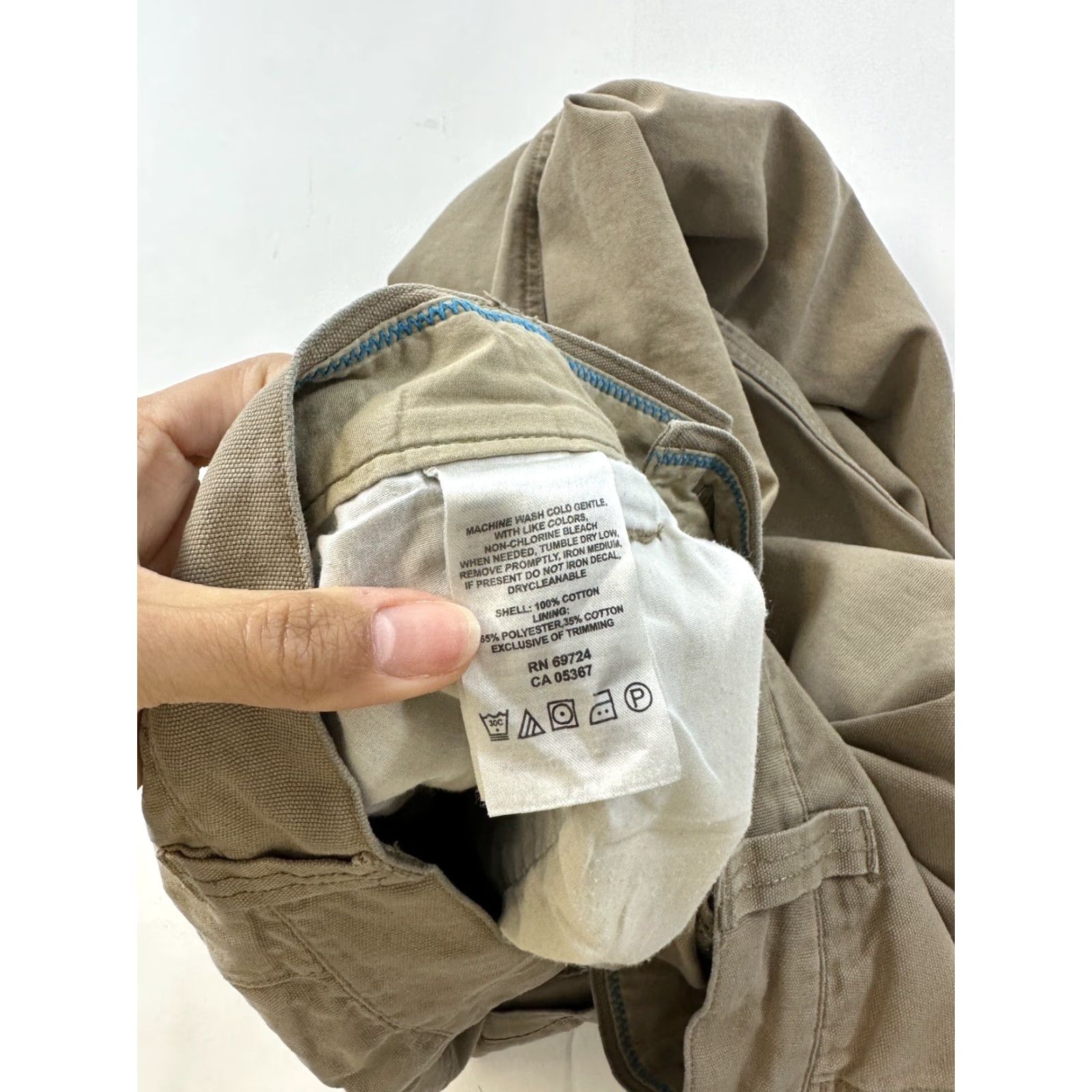 Vintage Columbia Pants Mens 32 Khaki Canvas Workwear Wide-Leg Chino Pockets Beige 32 Inseam 28 Mens Size US 32 / EU 48 - 4 Thumbnail