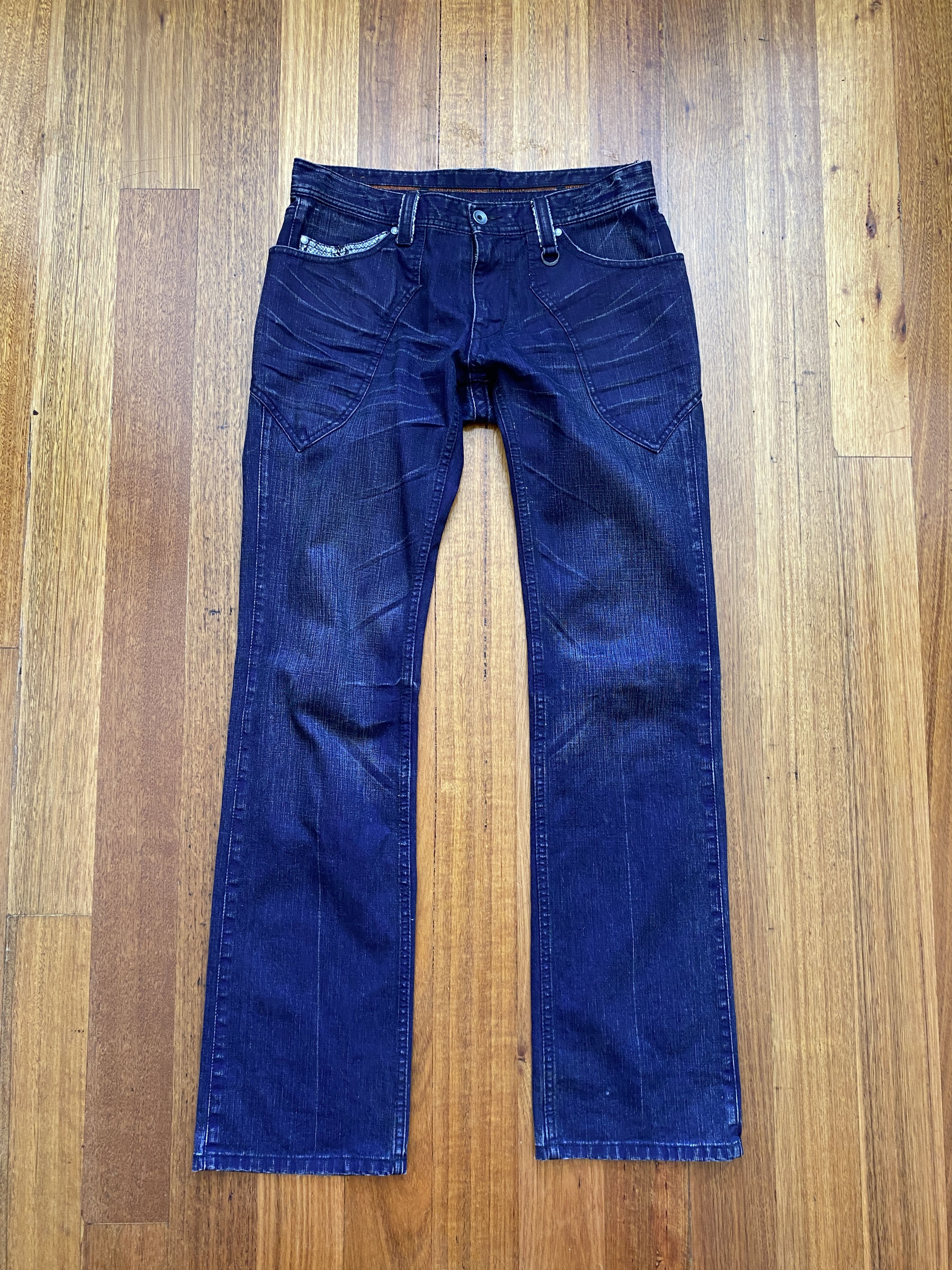 Nicole Club Nicole Club For men snakeskin detailed Jeans Size US 30 / EU 46 - 2 Thumbnail