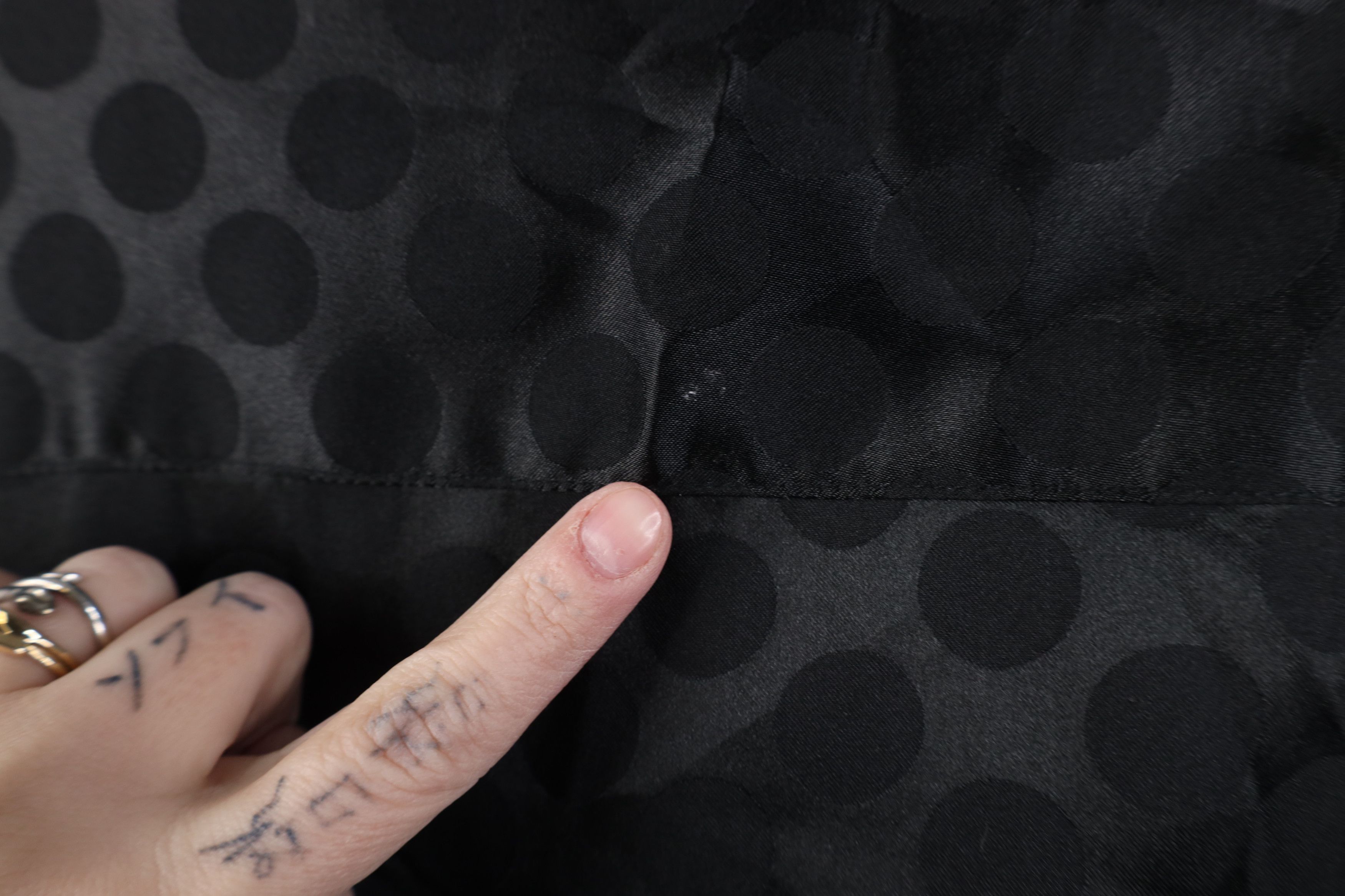 Vintage Vintage 90s Y2K Streetwear Polka Dot Button Shirt Black Size US XXL / EU 58 / 5 - 11 Thumbnail