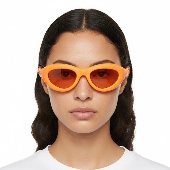 Bottega Veneta Orange BV1162S Injection Rubber Sunglasses Size ONE SIZE - 2 Thumbnail