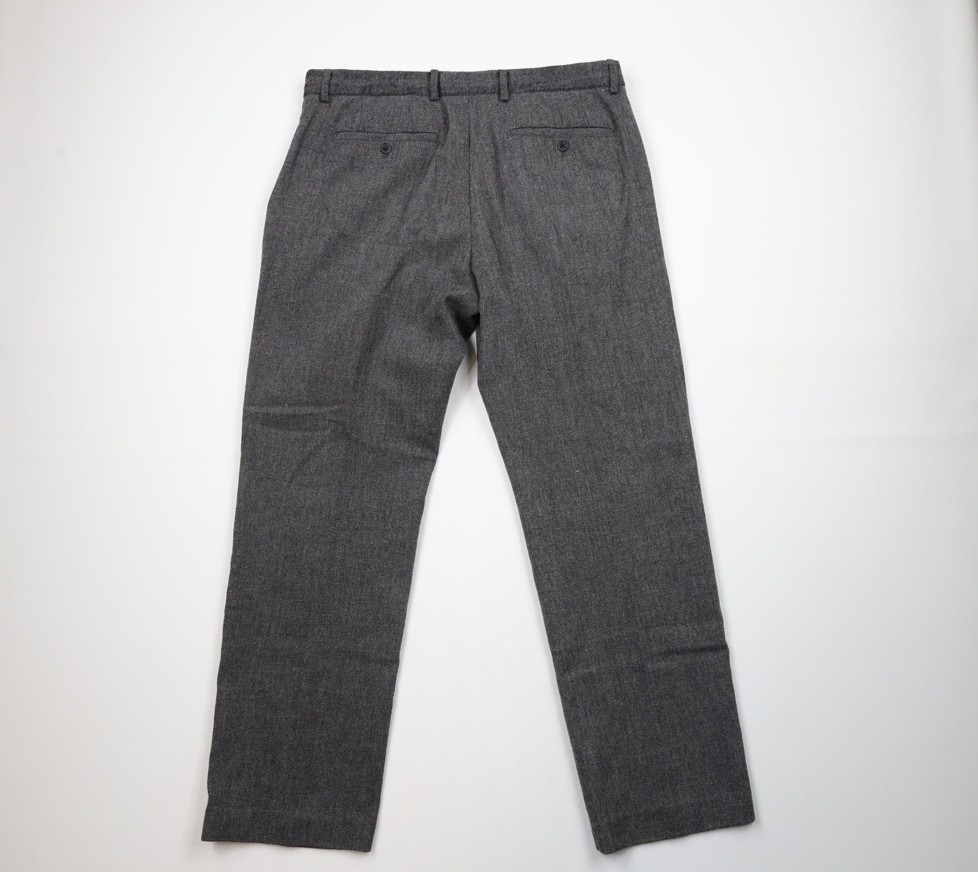Express × Vintage Express Producer Tweed Flat Front Trousers Chino Pants Size US 36 / EU 52 - 7 Thumbnail