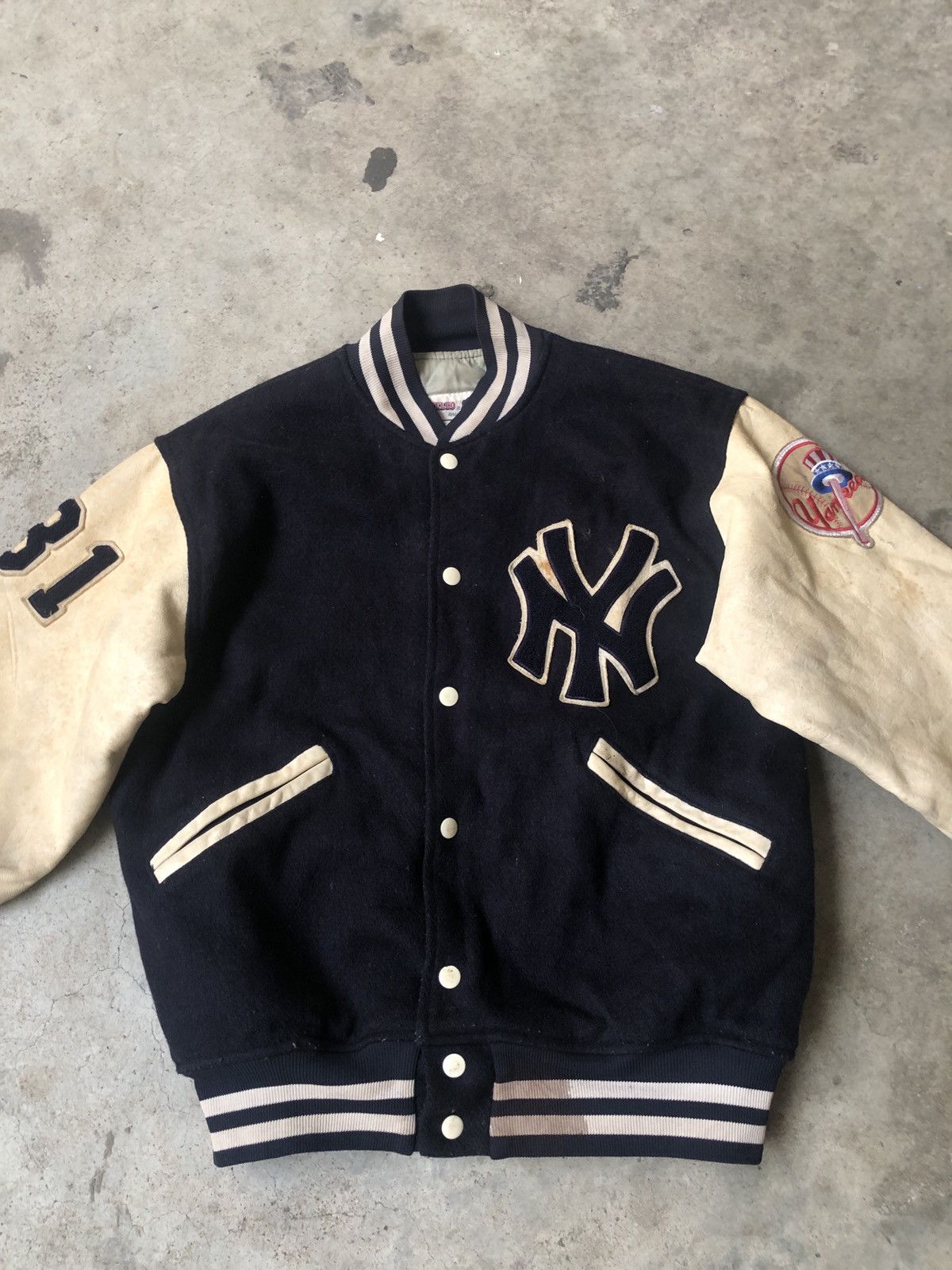 New York Yankees × Vintage VINTAGE NEW YORK YANKEES VARSITY JACKET Size US M / EU 48-50 / 2 - 2 Thumbnail