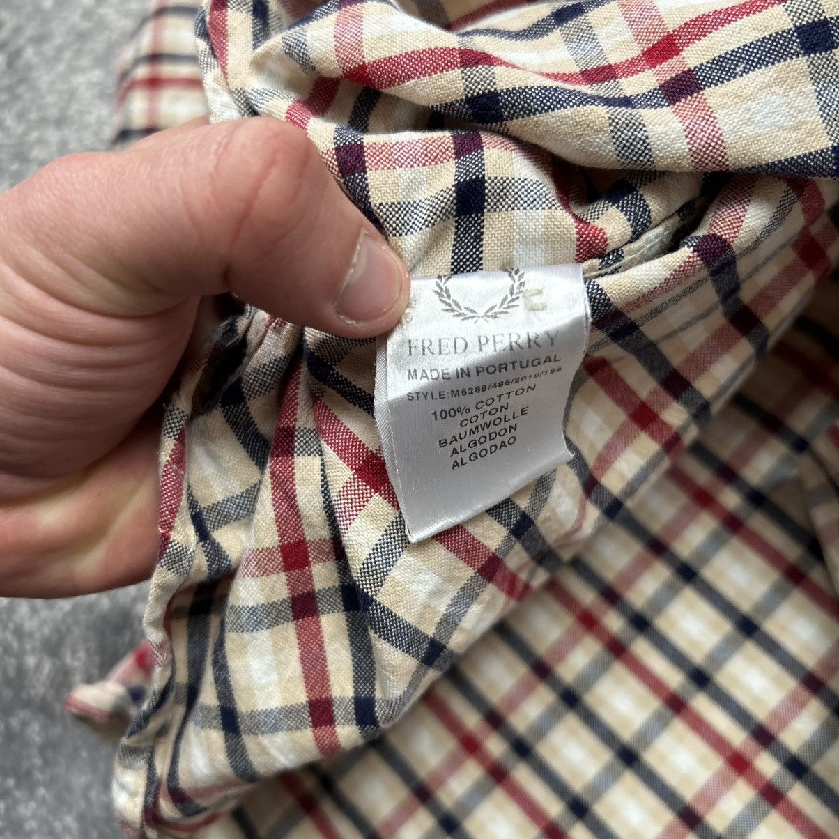 Fred Perry Vintage Fred Perry Small logo Checked button shirt Size US XXL / EU 58 / 5 - 10 Thumbnail
