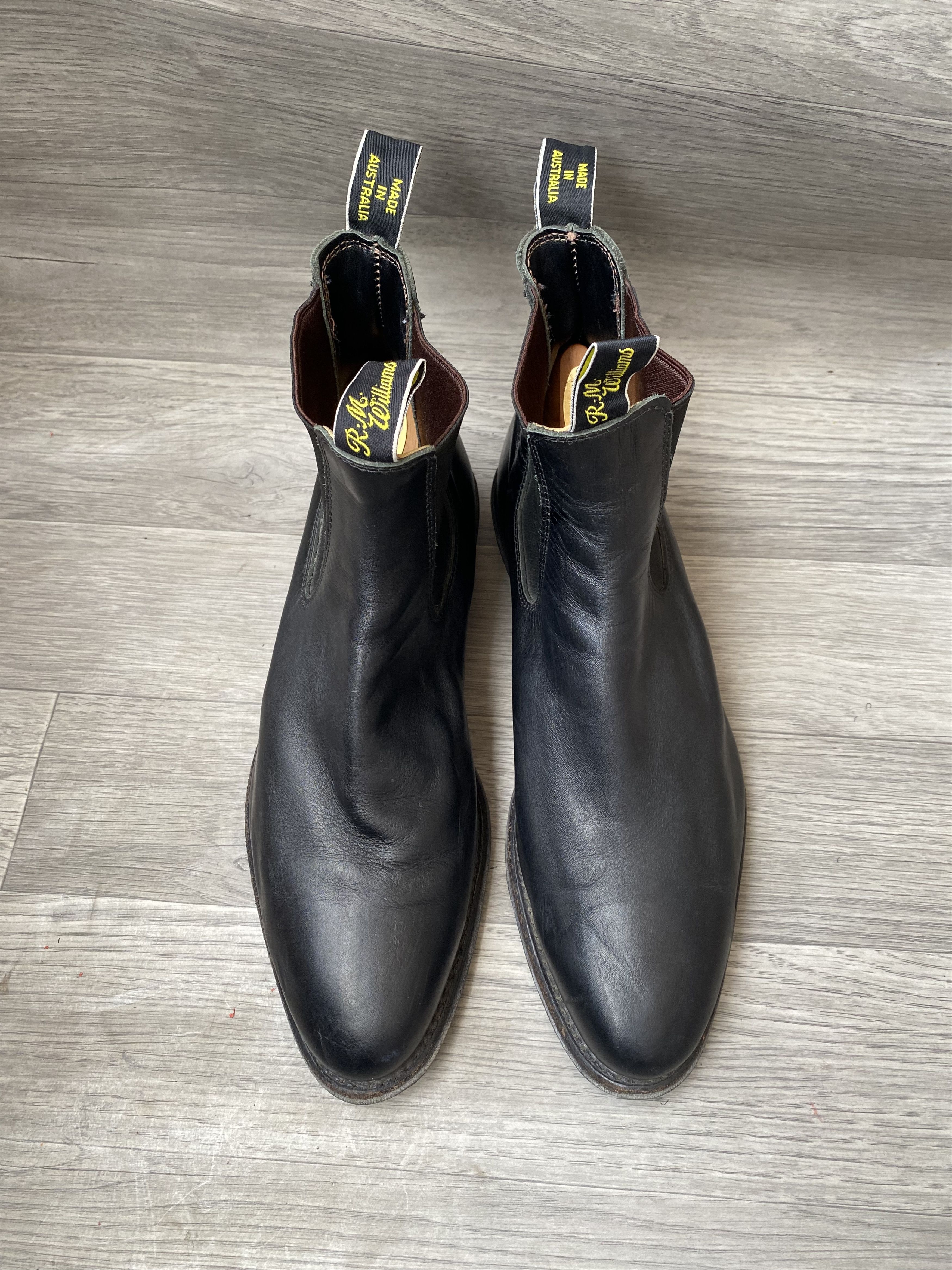 R.M. Williams Rm william chelsea black leather boots uk 10G Size US 11 / EU 44 - 2 Thumbnail