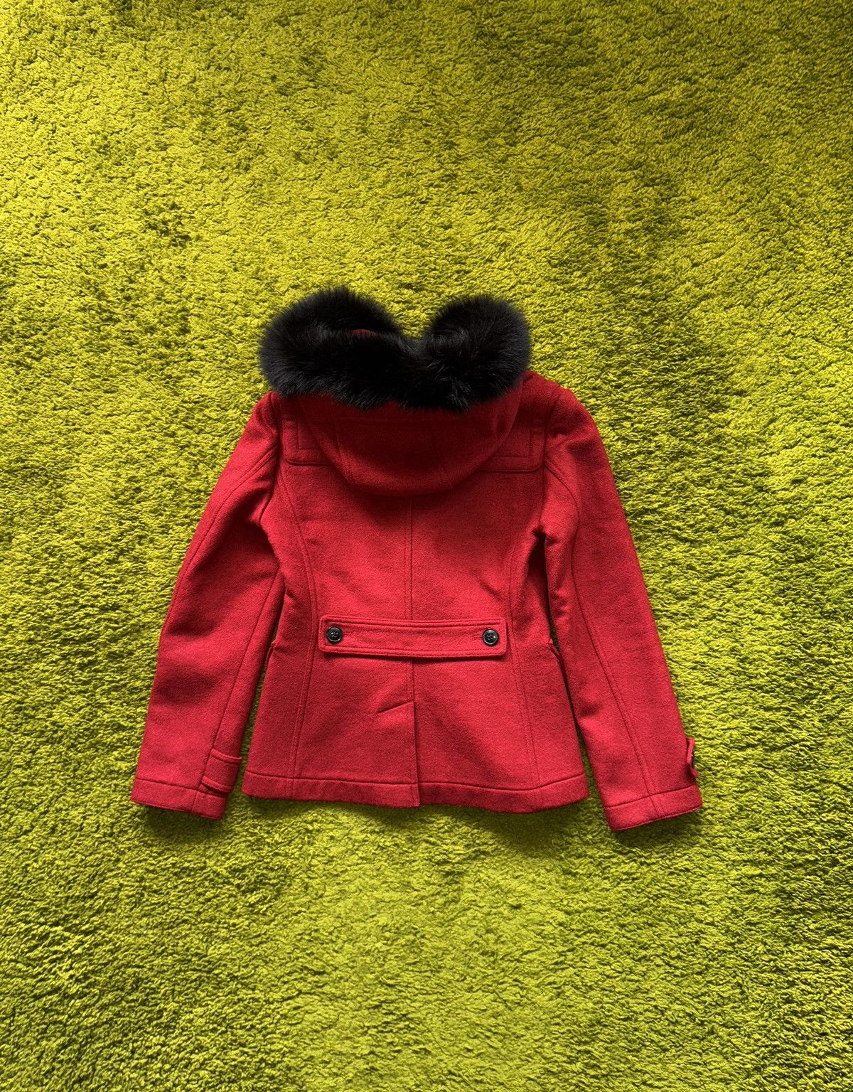 Burberry Burberry Brit nova check lining fur hood wool duffle coat Size M / US 6-8 / IT 42-44 - 3 Thumbnail