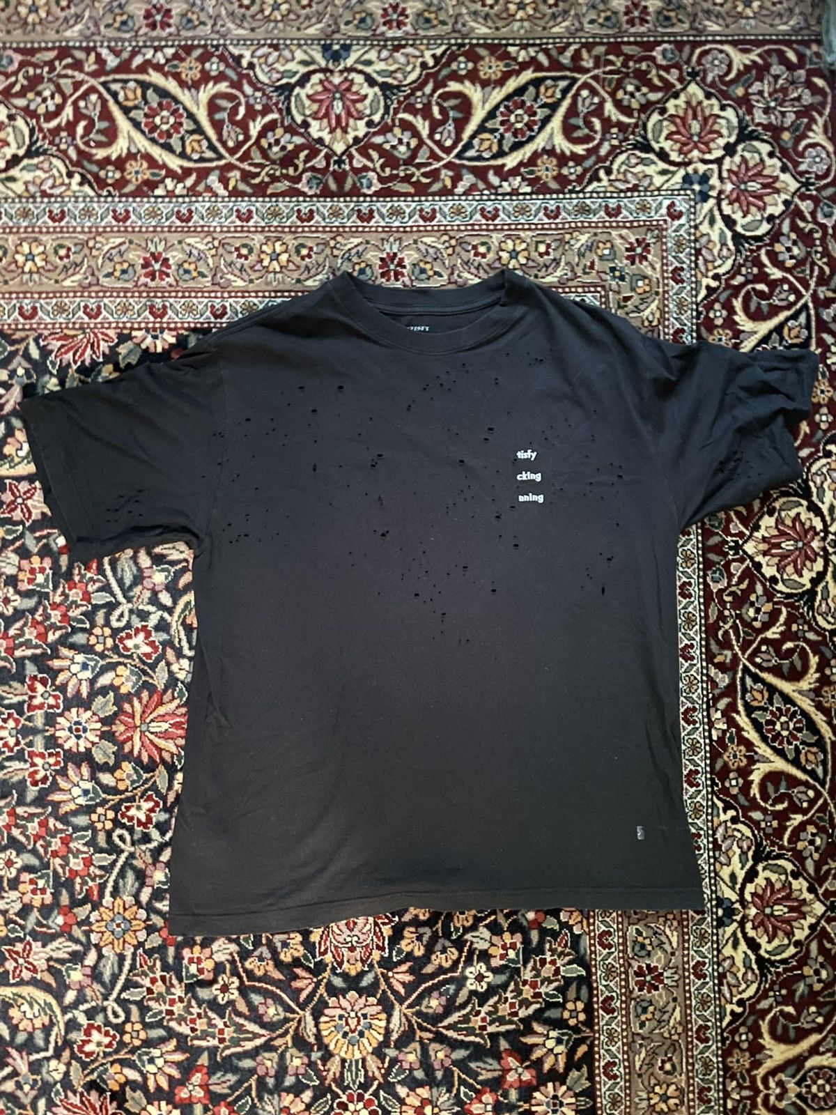 Satisfy Satisfy Fucking Running Moth Eaten Tee - 4/XL Size US XL / EU 56 / 4 - 1 Thumbnail