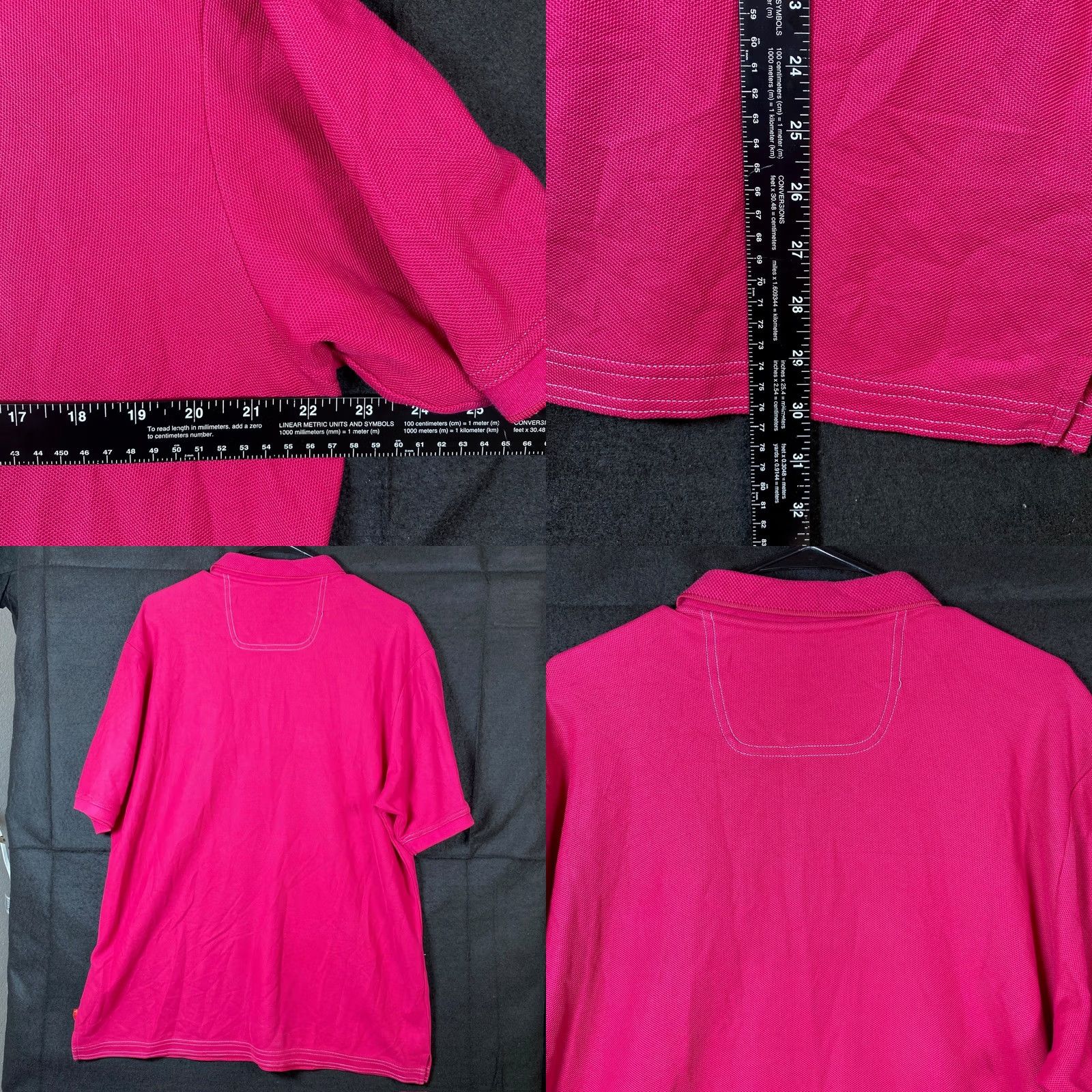 Tommy Bahama Tommy Bahama Mens Polo Shirt Berry Pink Short Sleeve Pima Cotton Large Size US L / EU 52-54 / 3 - 8 Thumbnail