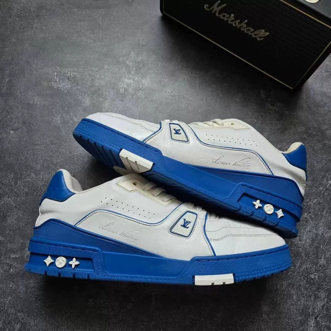 Louis Vuitton Louis Vuitton Training Blue Lowtop Sneakers 42 Men Size US 9 / EU 42 - 1 Thumbnail