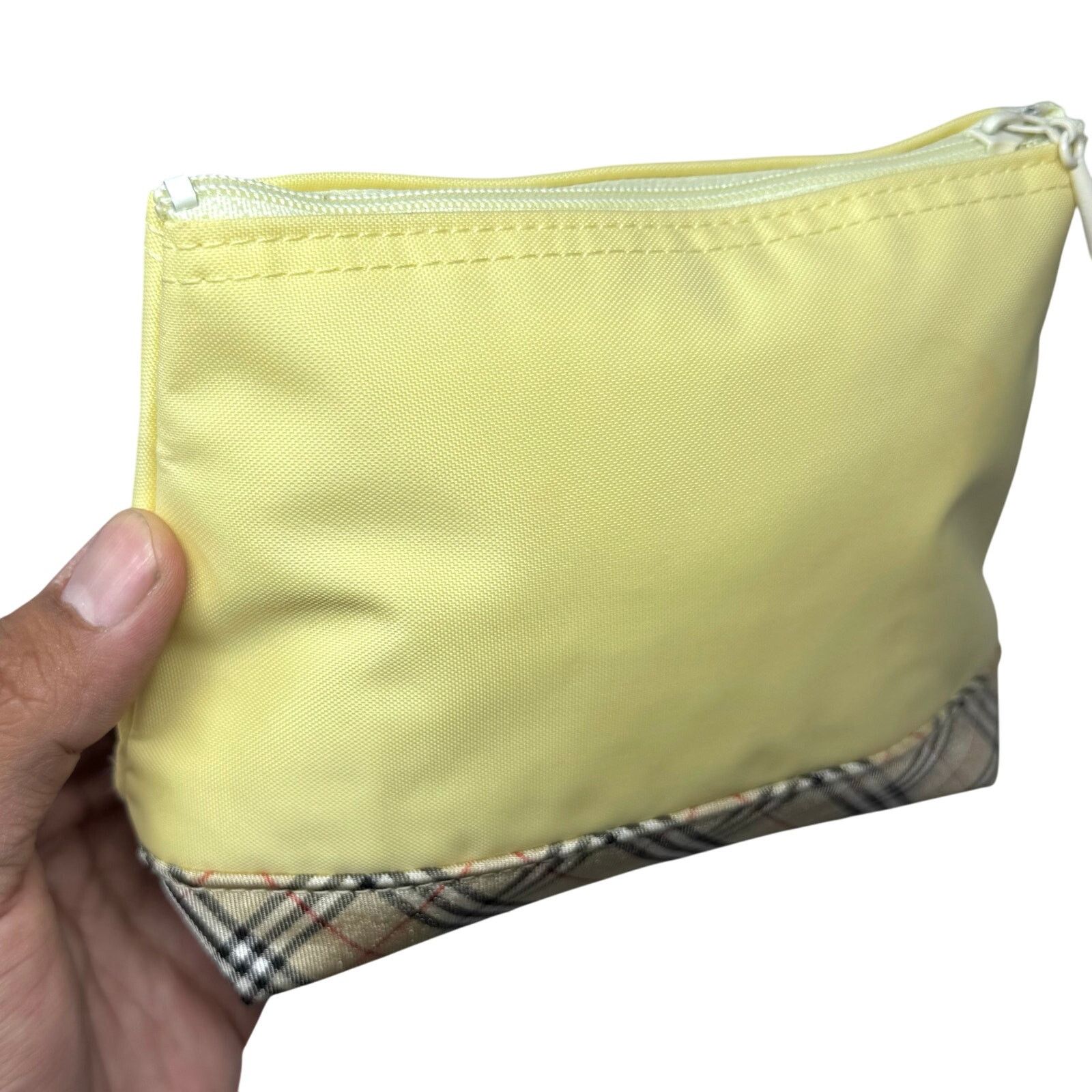 Burberry Burberry Yellow Zipper Pouch Size ONE SIZE - 11 Thumbnail