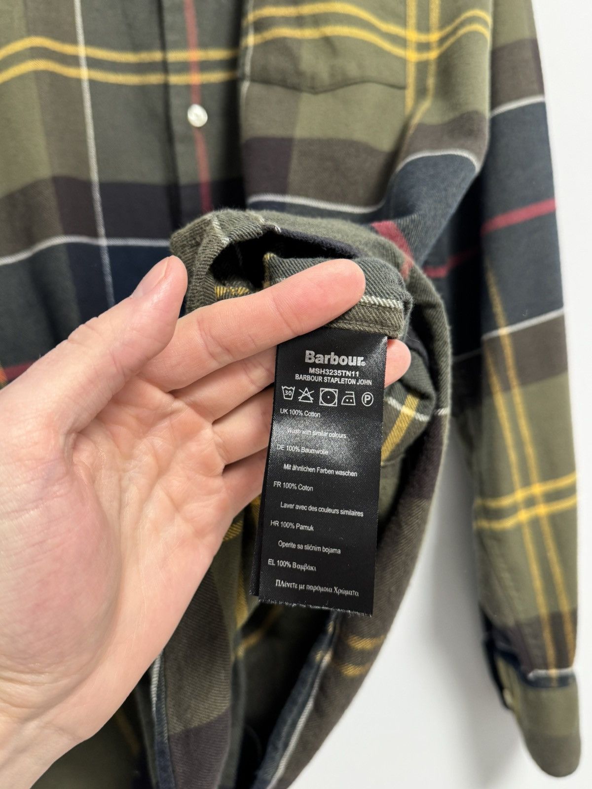 Barbour Barbour Button Up T-Shirt Vintage 90’s Size US L / EU 52-54 / 3 - 11 Thumbnail