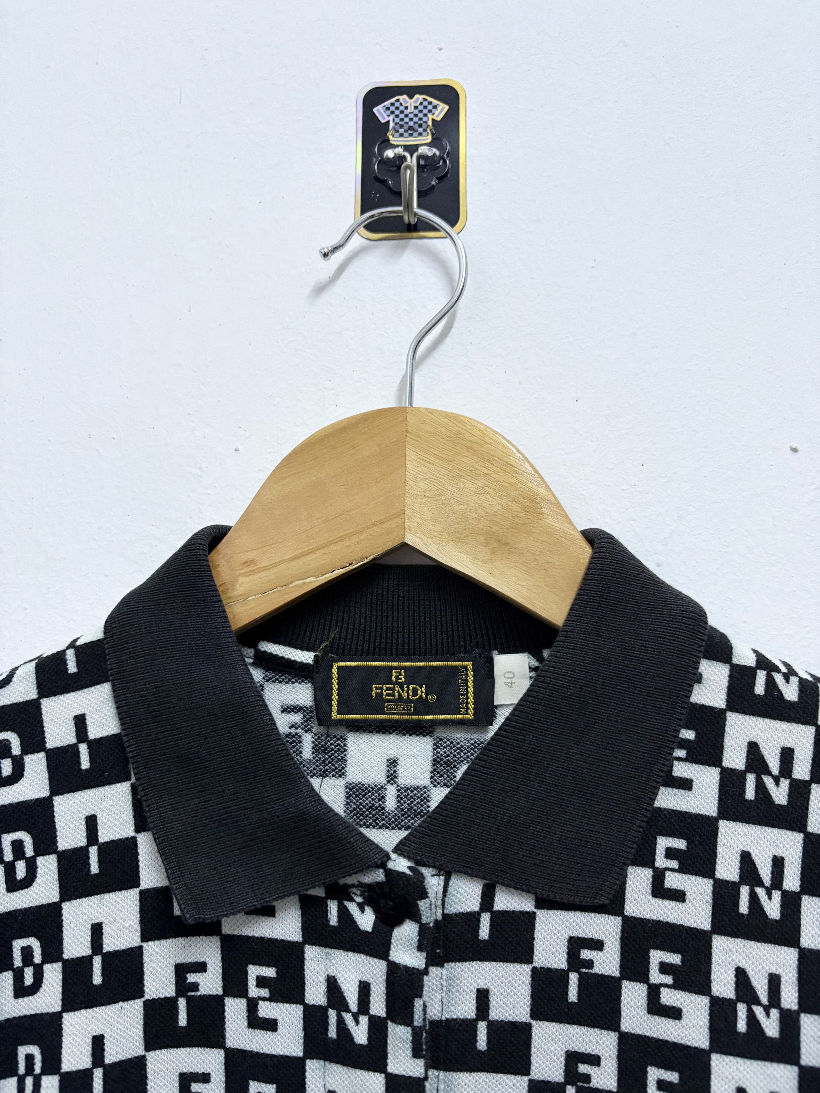 Fendi Vintage 90's Fendi Mare Black Monogram Midi Dress Size S / US 4 / IT 40 - 11 Thumbnail