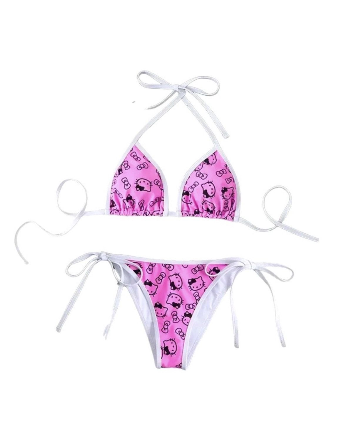 Other NWOT Hello Kitty Triangle String Bikini Set Size ONE SIZE - 1 Thumbnail