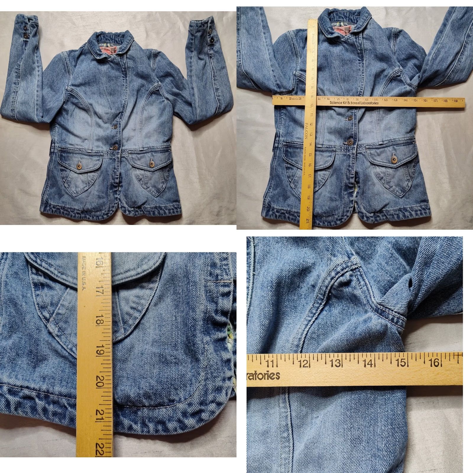 Mossimo MOSSISSUE BY MOSSIMO Women Small Denim Blue Jean Jacket Shirt Adults S Blue Denim Jacket Mossimo Jeans Jacket Womens Small Denim Blue Jean Jacket Size 28" / US 6 / IT 42 - 8 Thumbnail