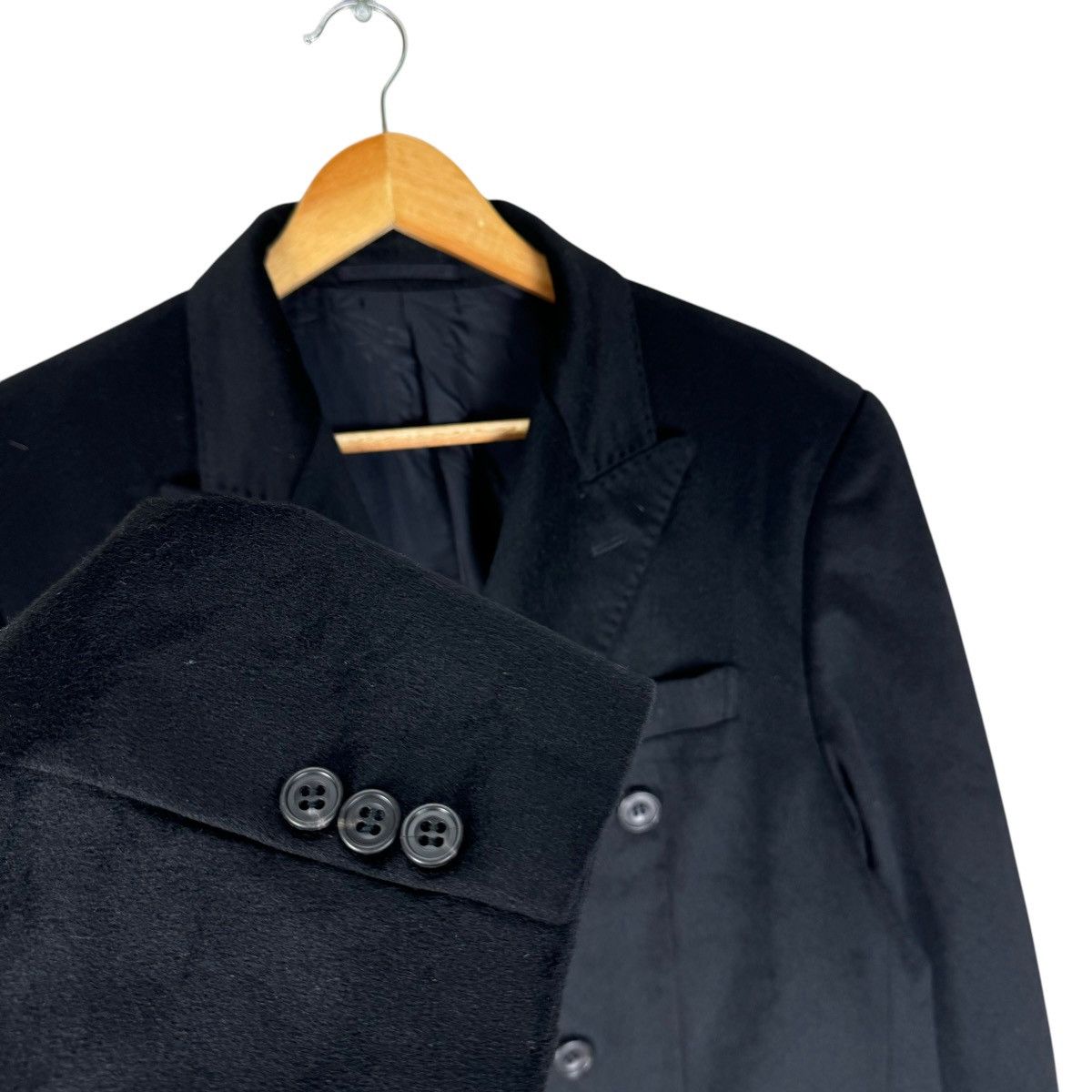 Pierre Balmain ☀️PIERRE BALMAIN CASHMERE DOUBLE BREASTED LONG JACKET Size US M / EU 48-50 / 2 - 4 Thumbnail