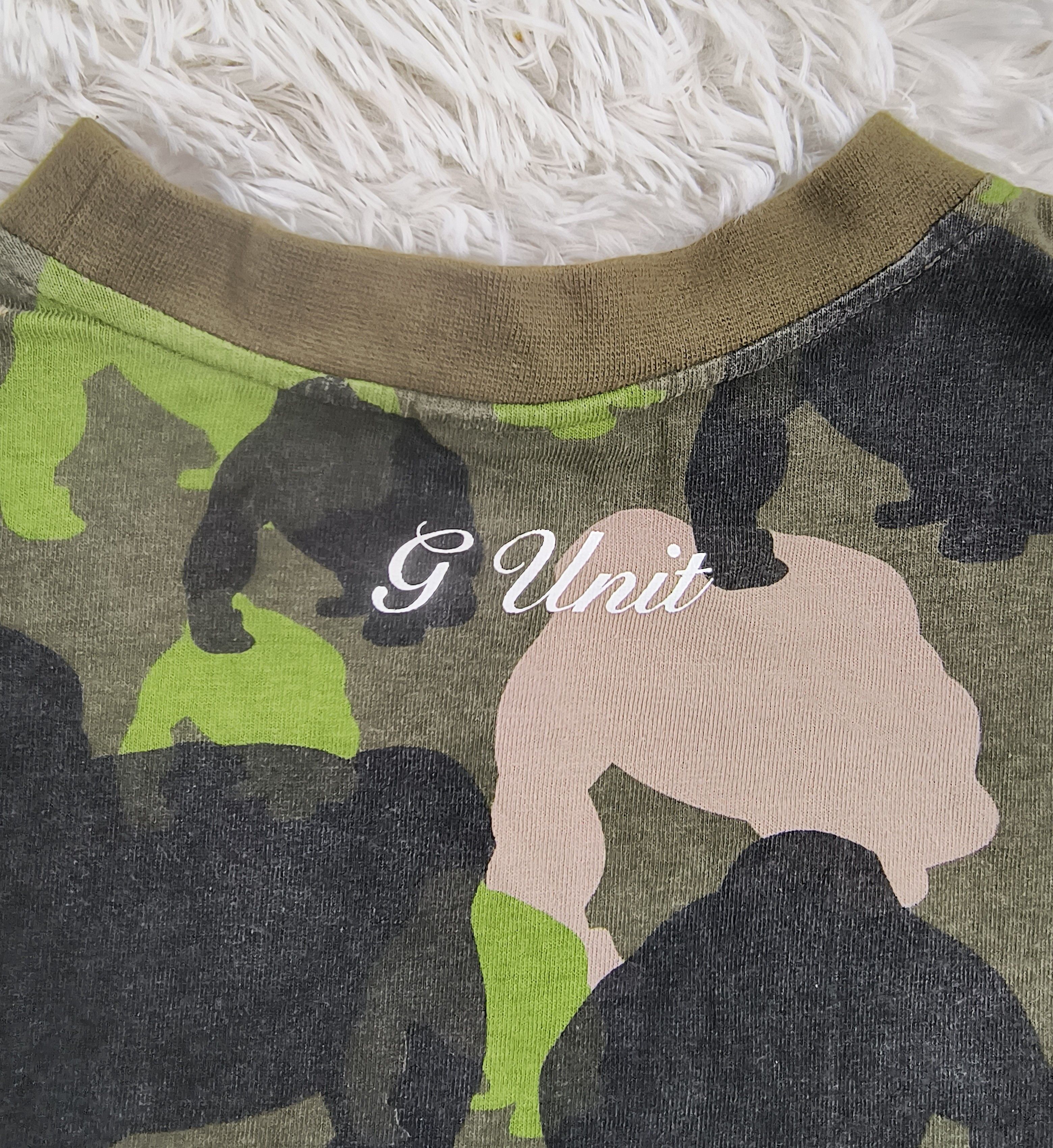 50 Cent Vintage Y2K G Unit camo tee Size US L / EU 52-54 / 3 - 8 Thumbnail