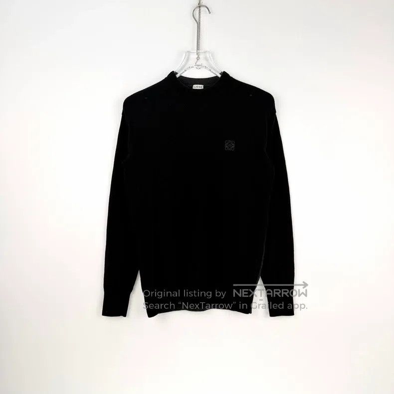 Loewe Loewe Black embroidered logo wool sweater Size XS / US 0-2 / IT 36-38 - 3 Thumbnail