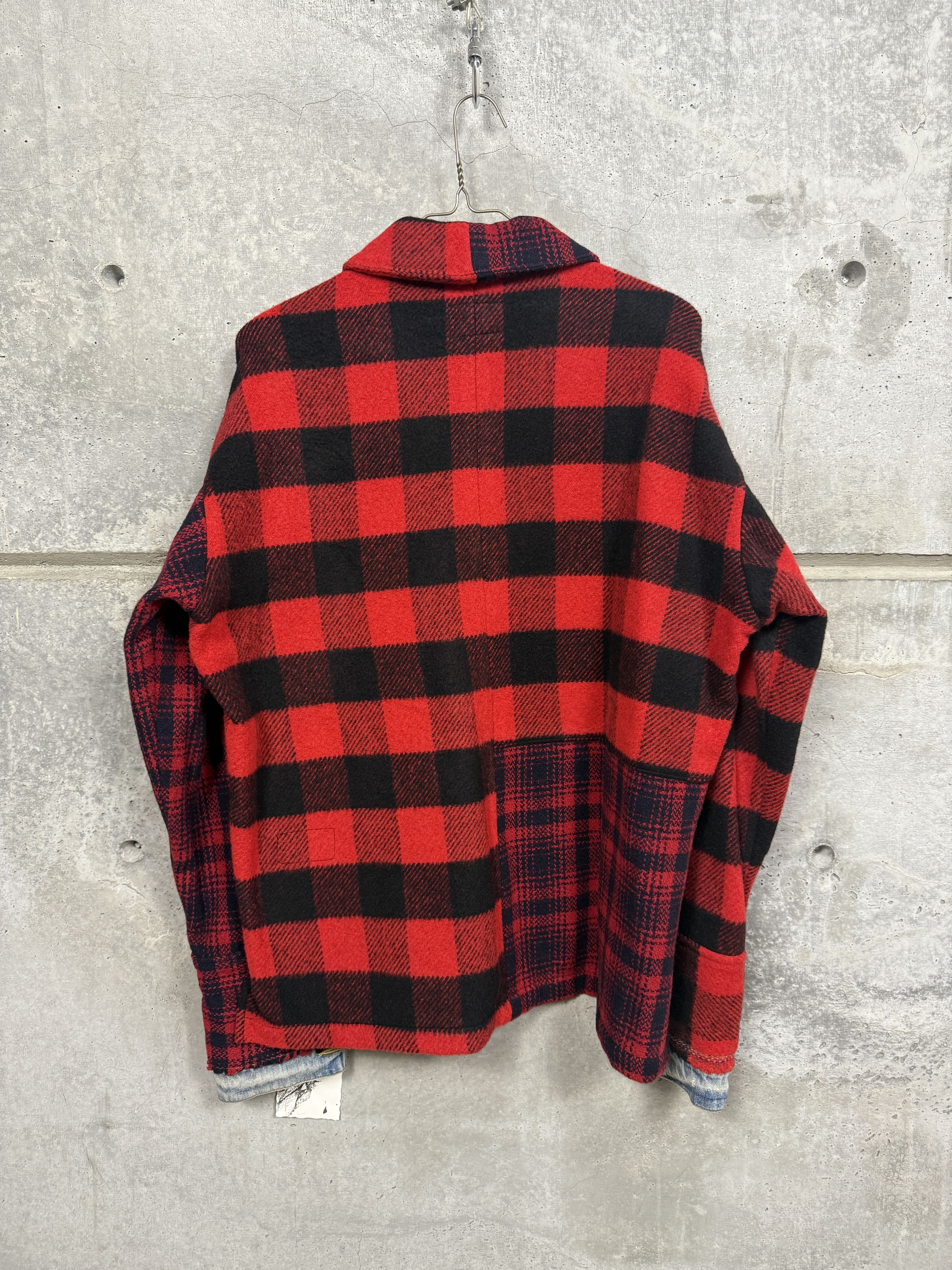 Greg Lauren $1375 Greg Lauren Buffalo Plaid Shawl Collar Box Jacket Size US M / EU 48-50 / 2 - 2 Thumbnail