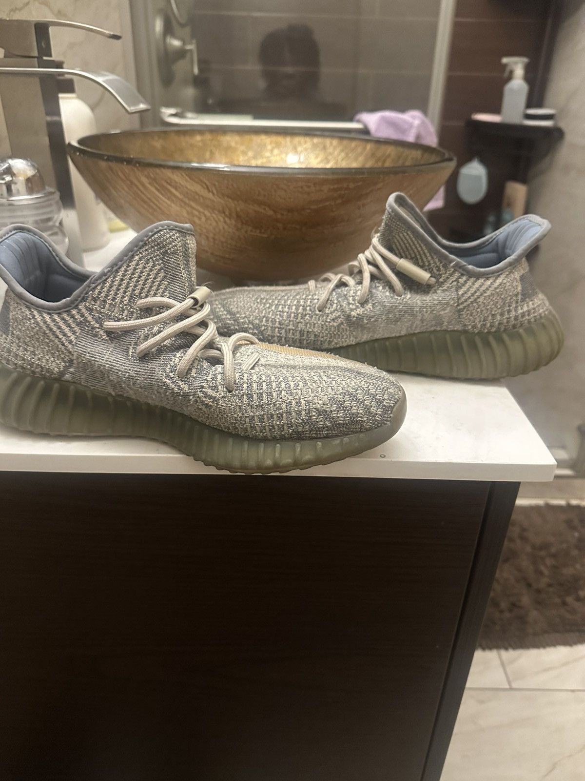 Yeezy Grey tan greenish yeezy 350 boost Size US 10.5 / EU 43-44 - 1 Thumbnail