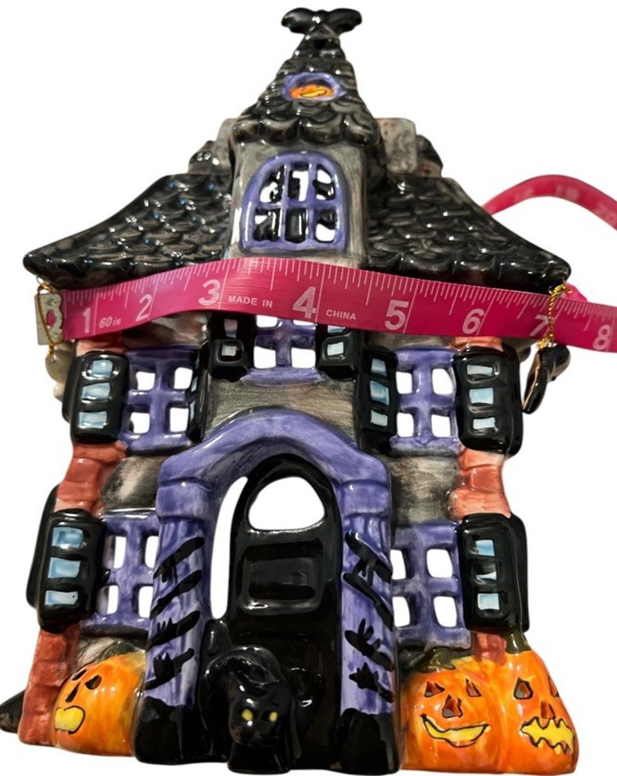 Element Halloween Ceramic Haunted House Luminary Elements Votive Size ONE SIZE - 6 Thumbnail