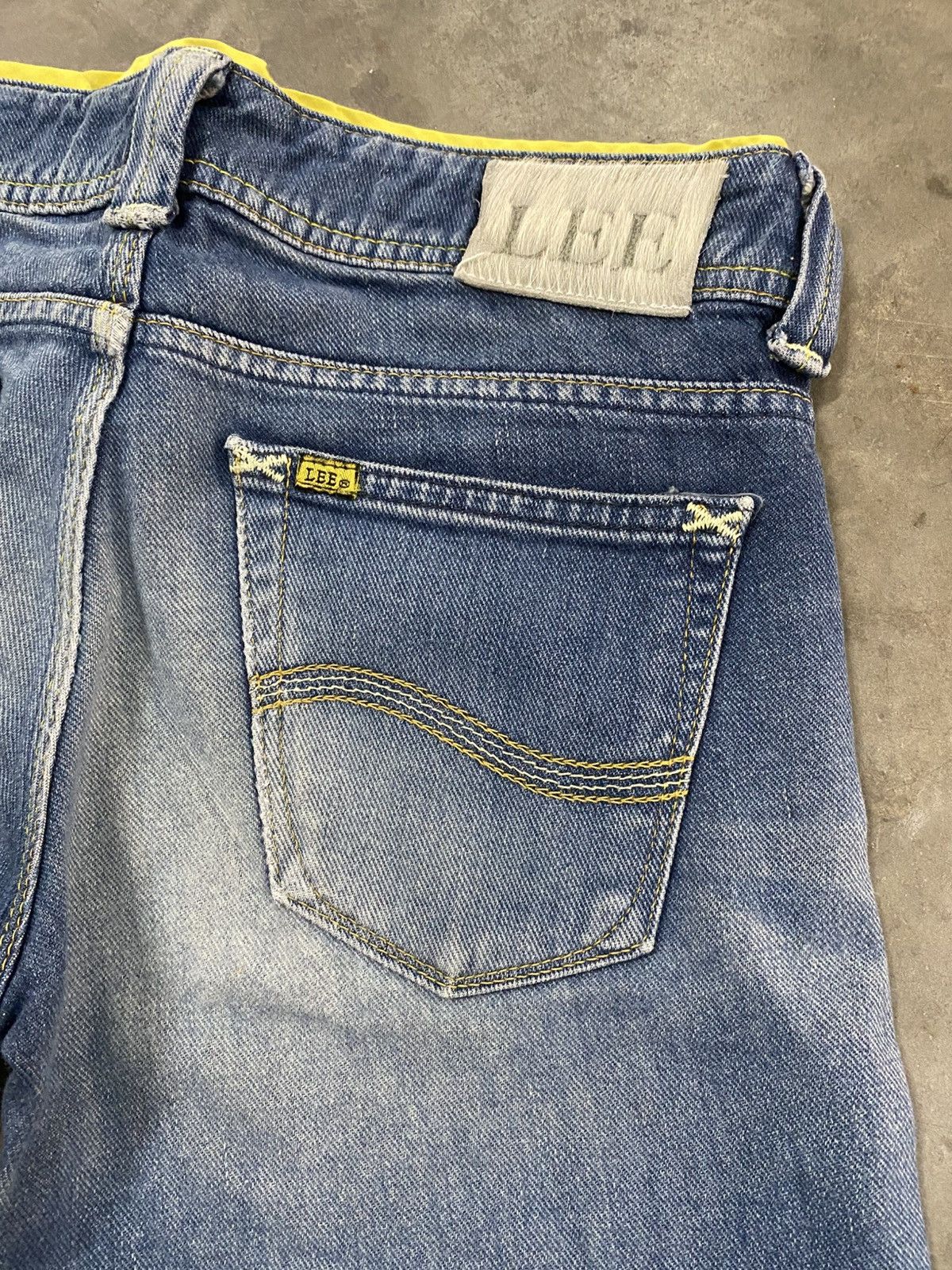 If Six Was Nine × Le Grande Bleu (L.G.B.) × Lee Super Flare Jeans Vintage Lee Washed Blue @268 Size US 28 / EU 44 - 6 Thumbnail