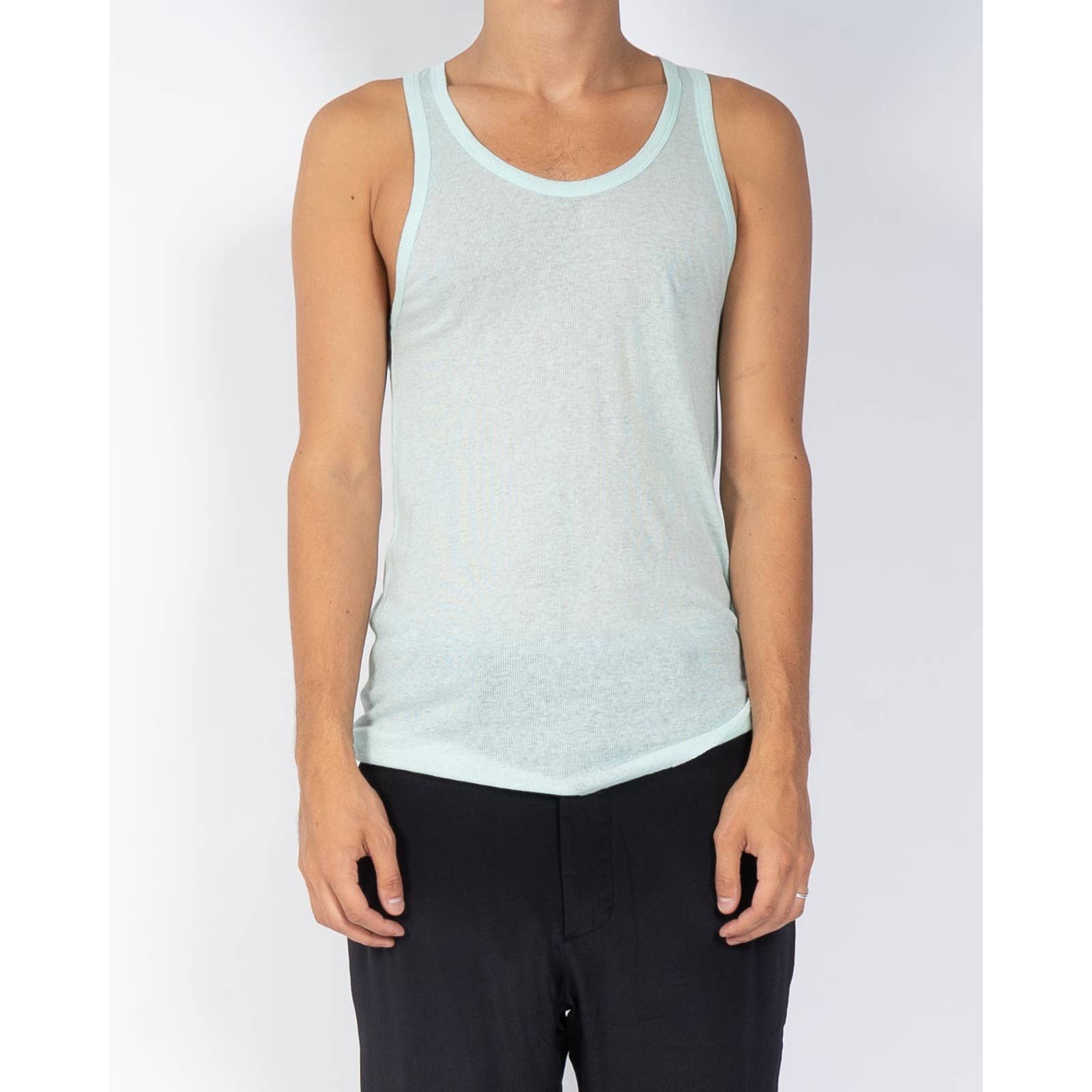 Haider Ackermann SS19 Mint Blue Tanktop Size US XL / EU 56 / 4 - 1 Thumbnail