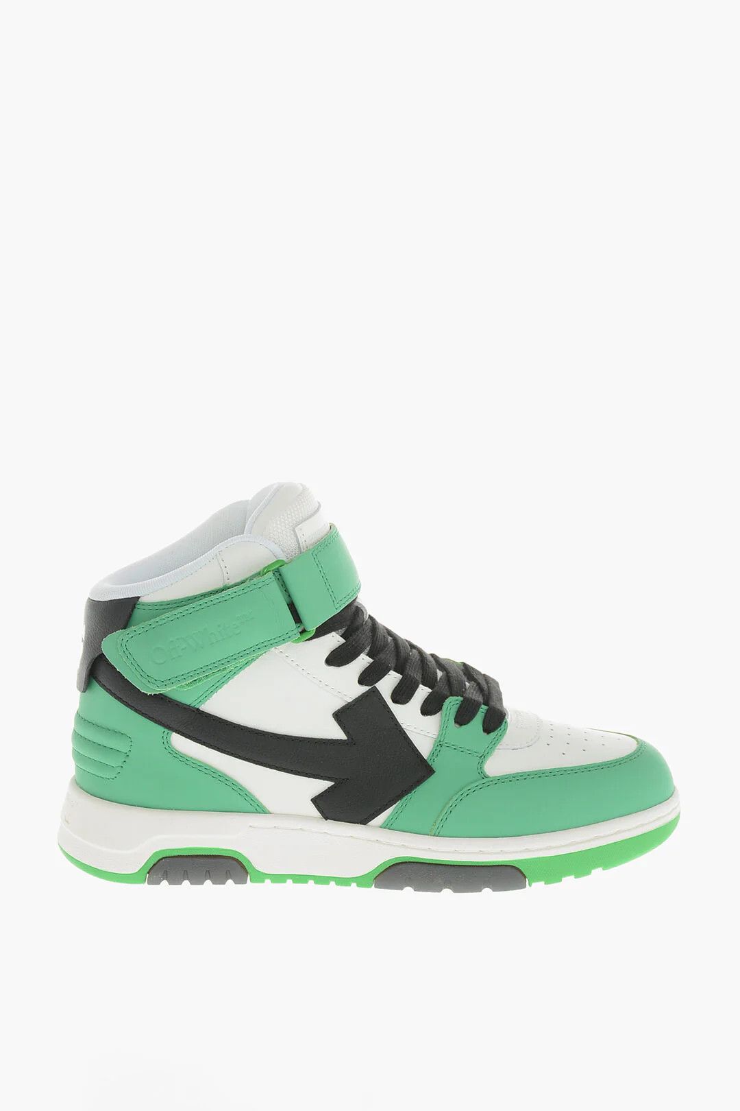 Off-White og1mm0426 Hi-Top Color-Block Leather Sneakers in Multicolor Size US 9 / EU 42 - 1 Thumbnail