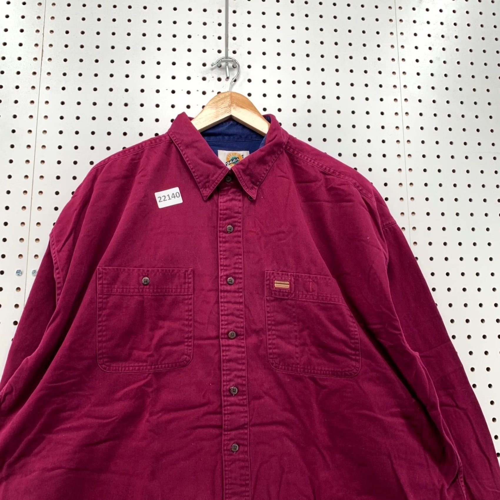 Vintage Field Gear Button Down Shirt Purple Long Sleeve Mens 2XL Pocket Size US XXL / EU 58 / 5 - 2 Thumbnail